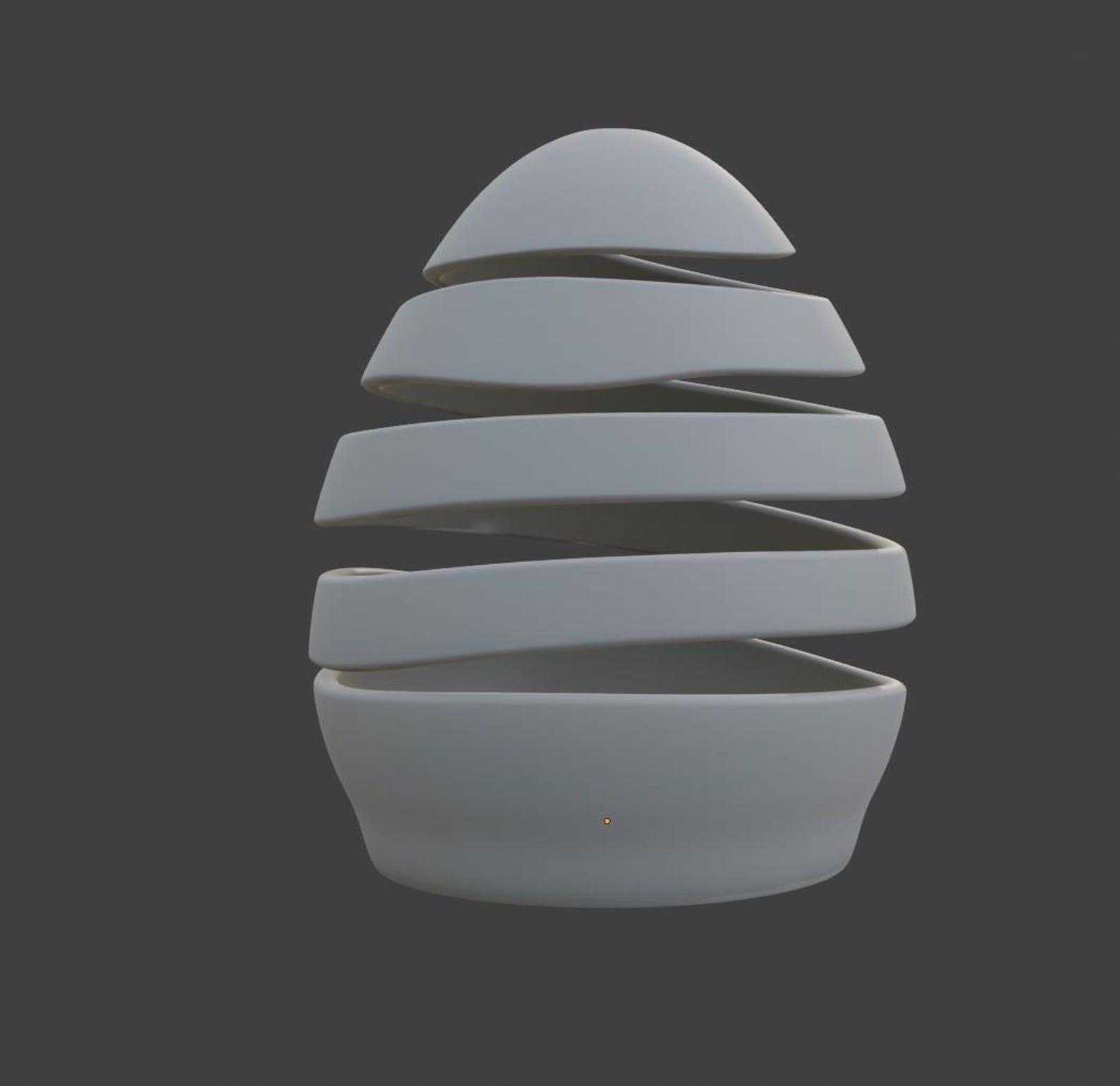 Spiral Hollow Egg Tea Light, Modern Easter Candle Holder thumbnail 6
