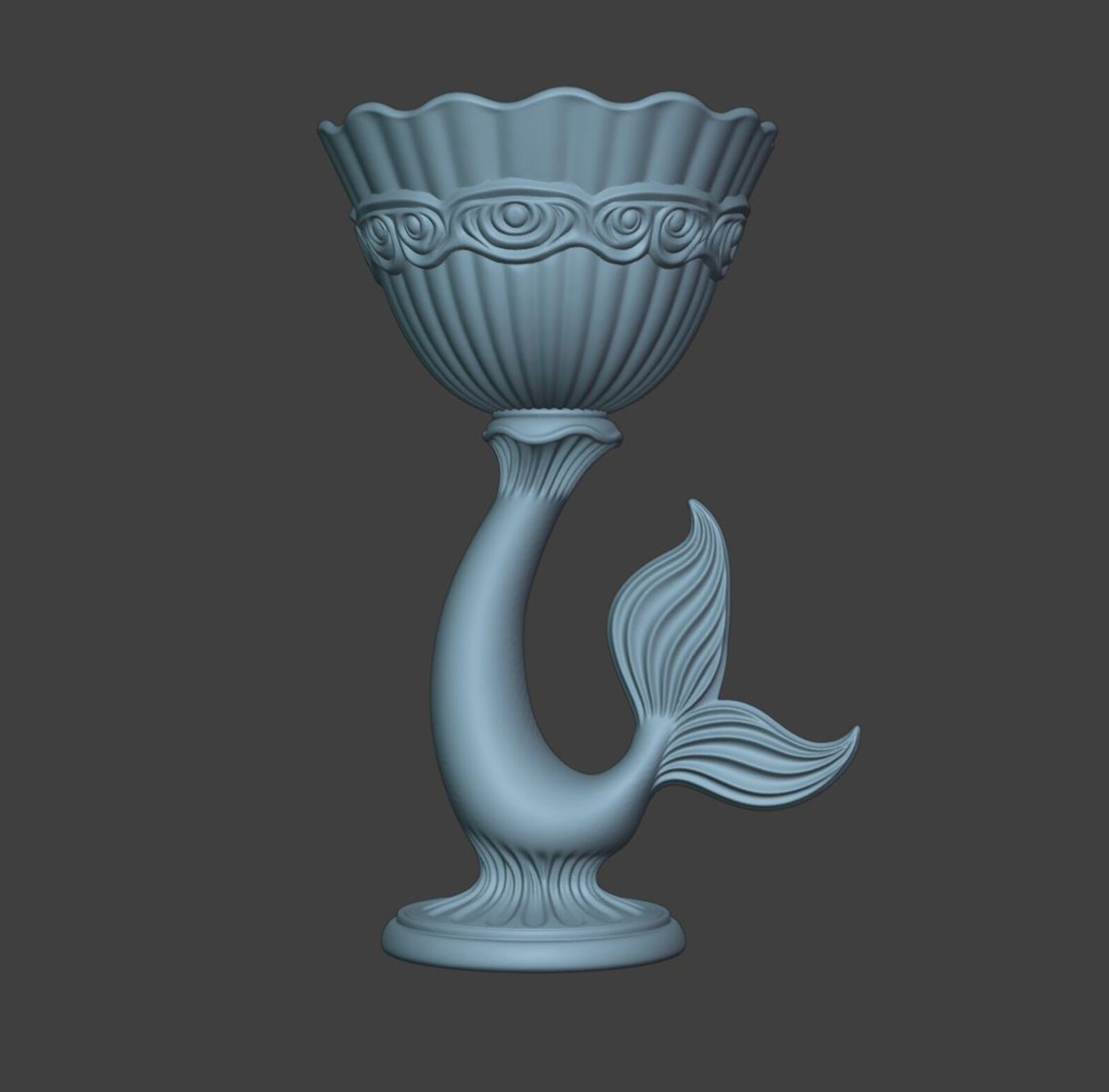 Mermaid Shell Chalice, Fantasy Ocean Goblet Decor thumbnail 7