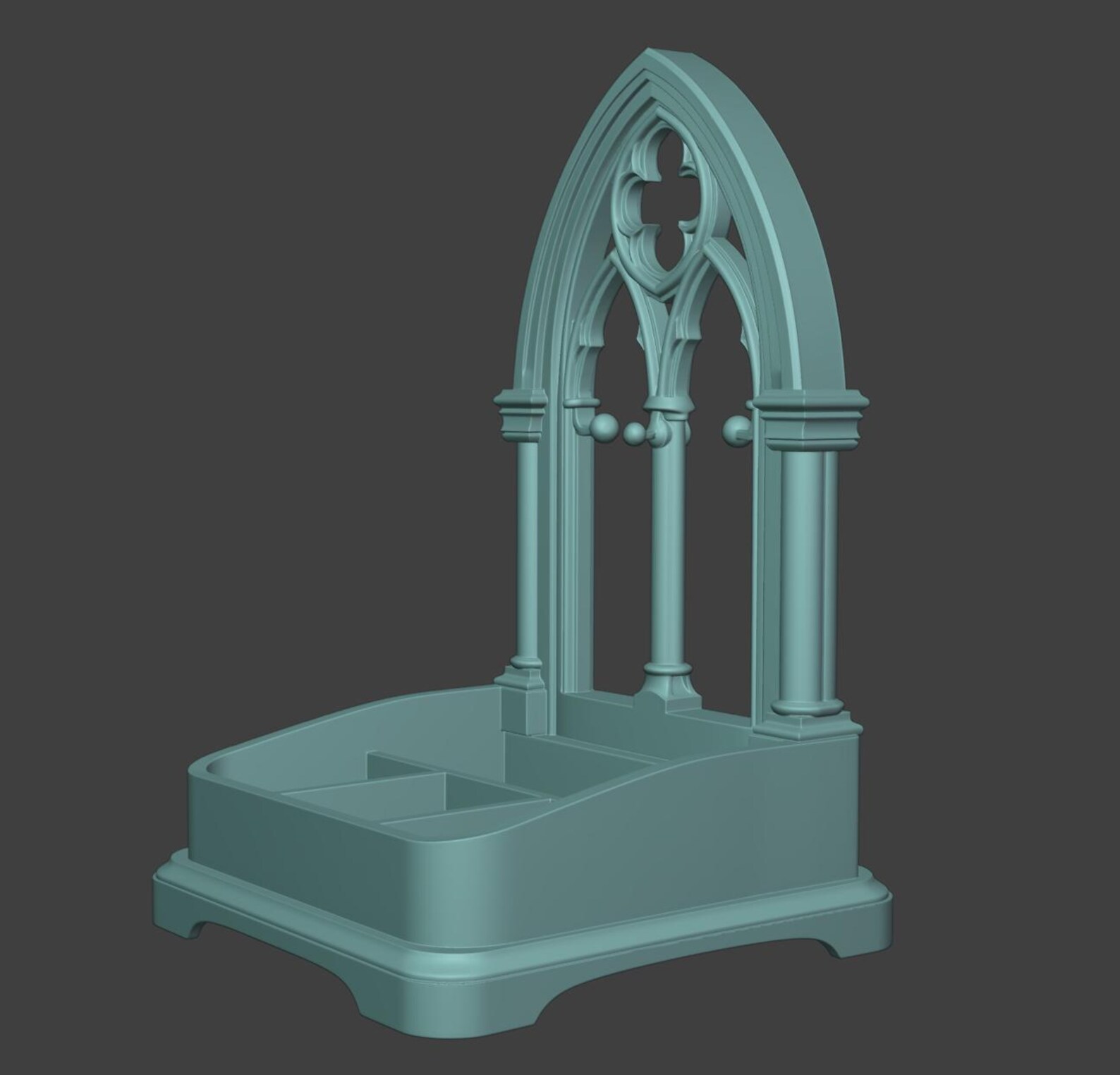 Gothic Jewelry Organizer / Dark Academia Ring & Earring Stand thumbnail 7