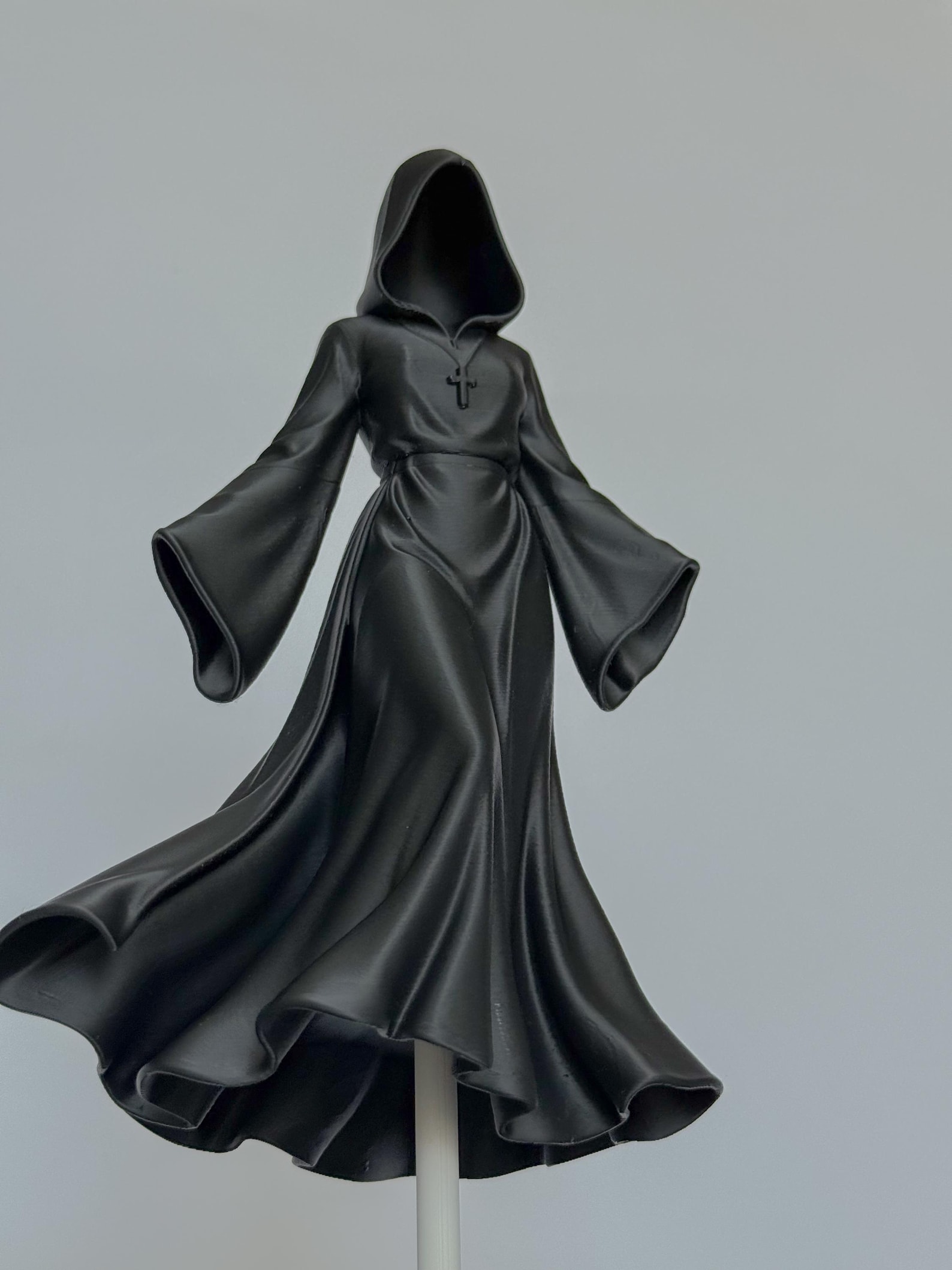 Floating Grim Reaper Lady Statue, Gothic decor thumbnail 7