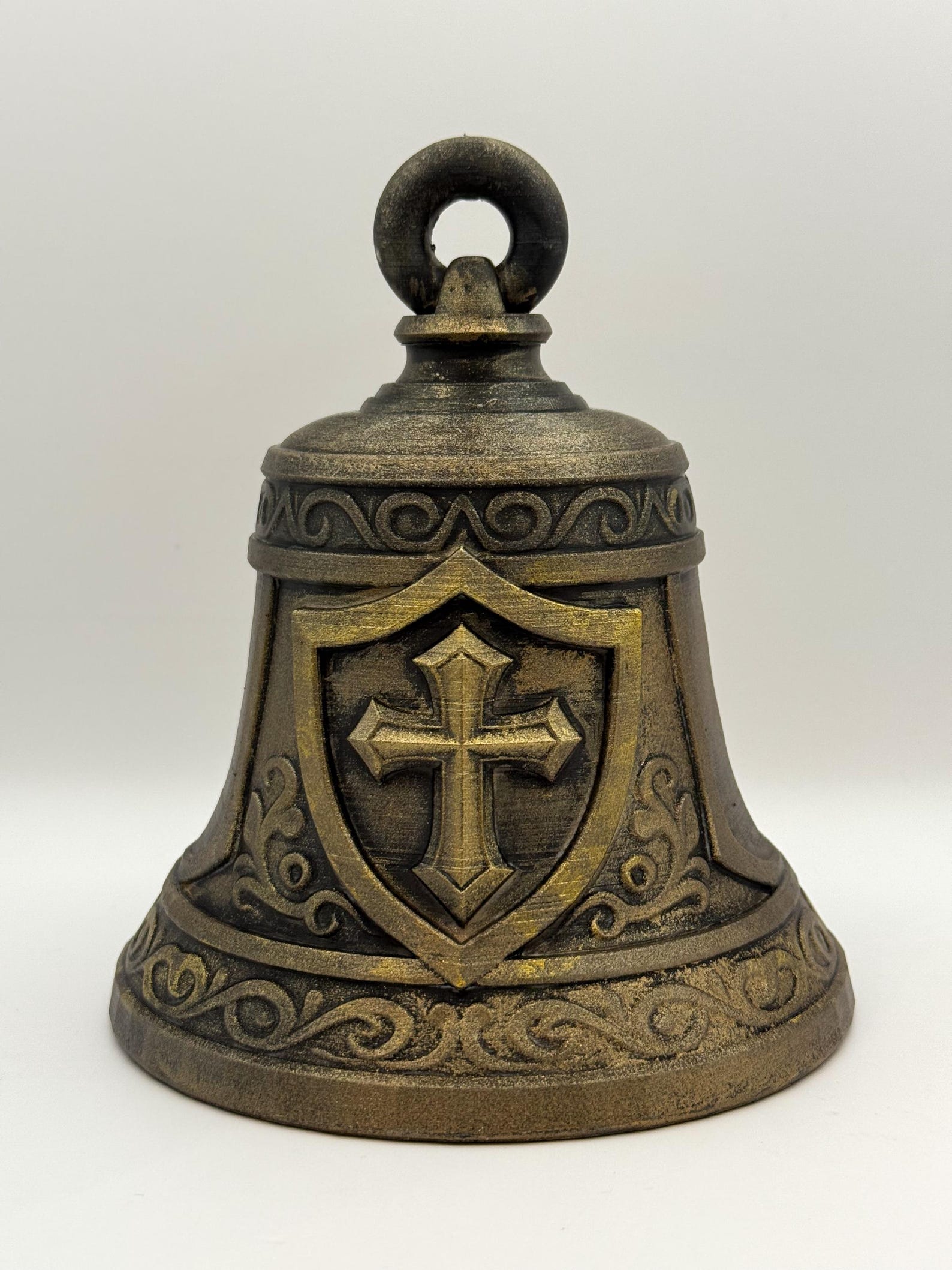 Templar Bell, Medieval Knight Bell with Cross thumbnail 2