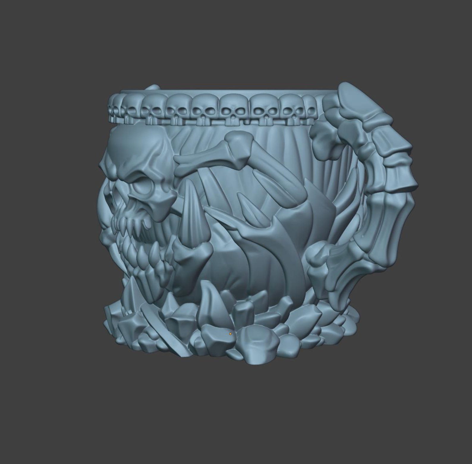 Gothic Skull Goblet, Dark Fantasy Chalice thumbnail 9
