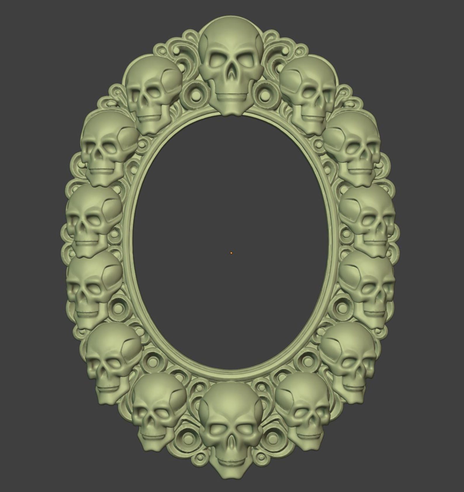 Skulls Frame - Gothic Skull Mirror Frame thumbnail 4