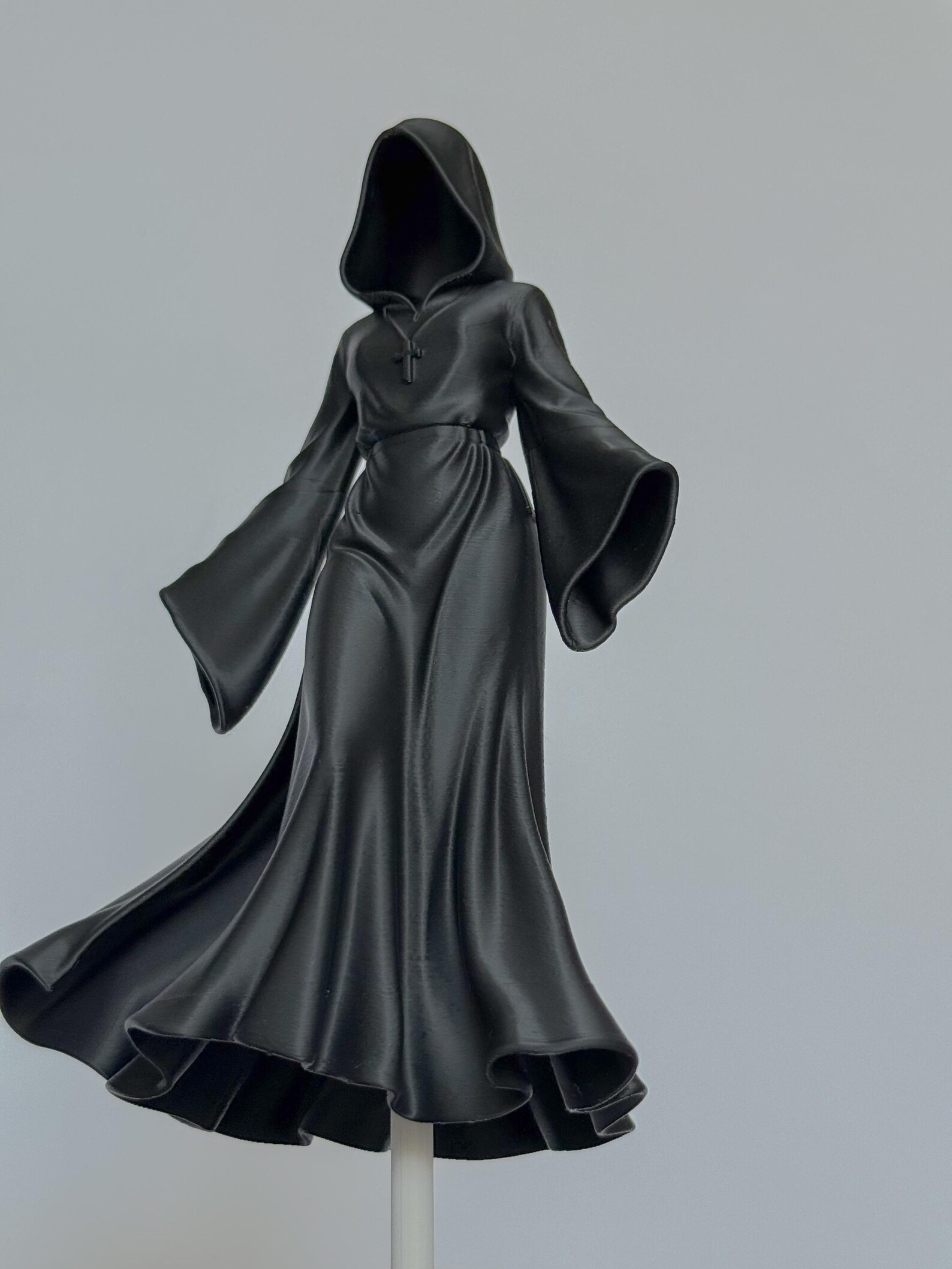 Floating Grim Reaper Lady Statue, Gothic decor thumbnail 4