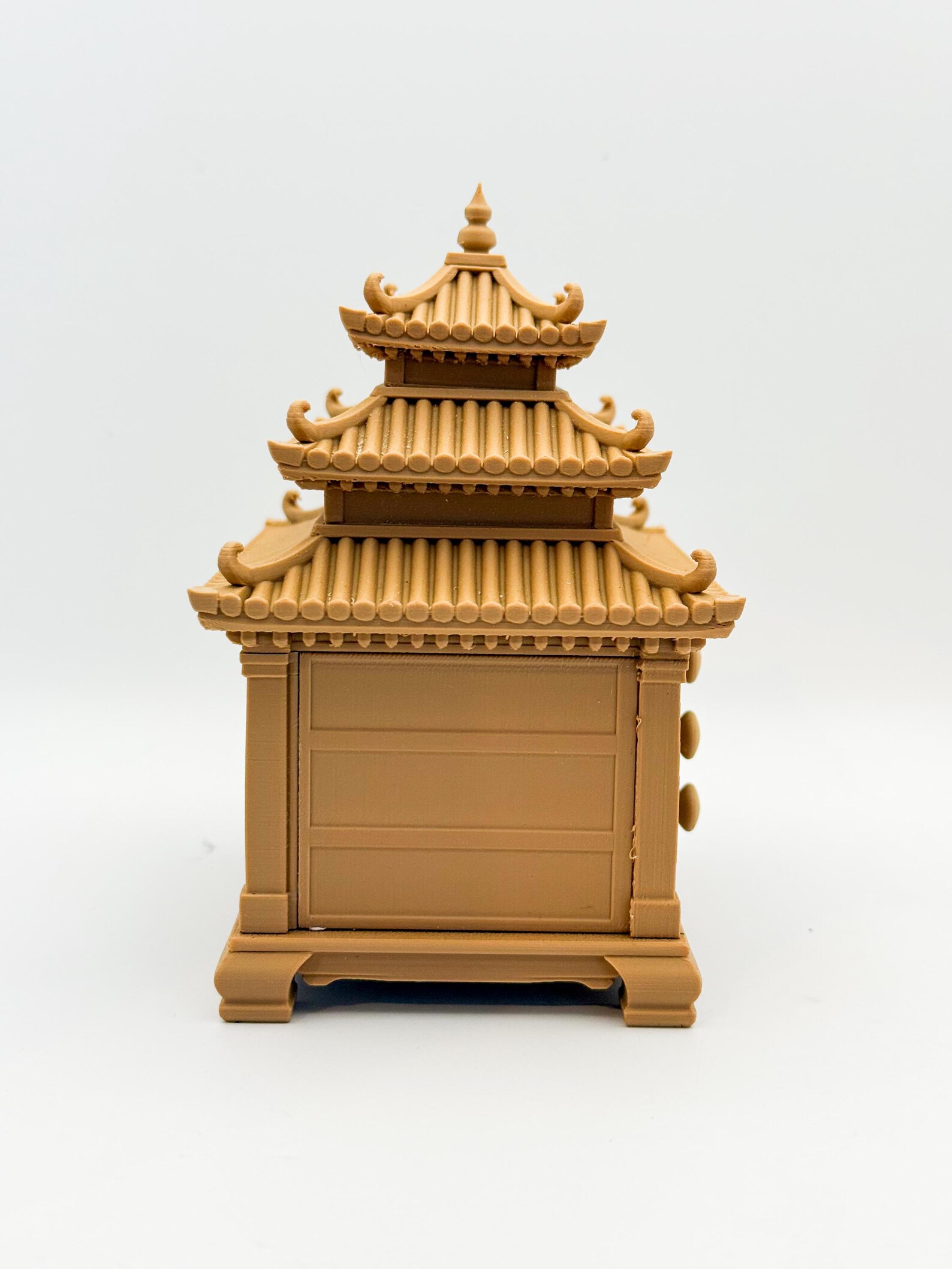 Japanese Pagoda Mini Dresser, Functional Jewelry Box thumbnail 3