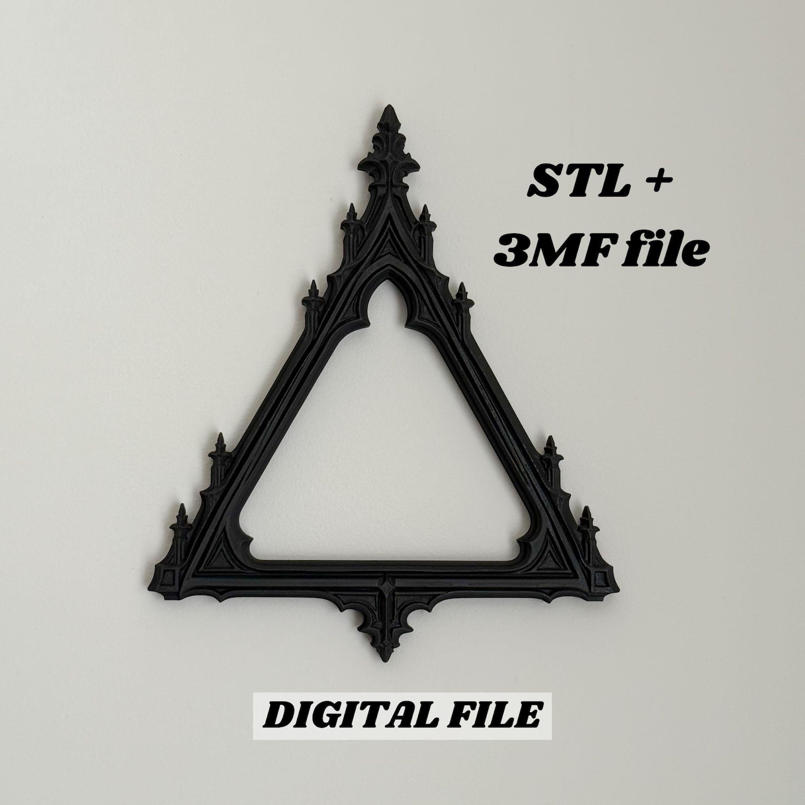 Cathedral Gothic Triangle Wall Frame, Mirror Frame
