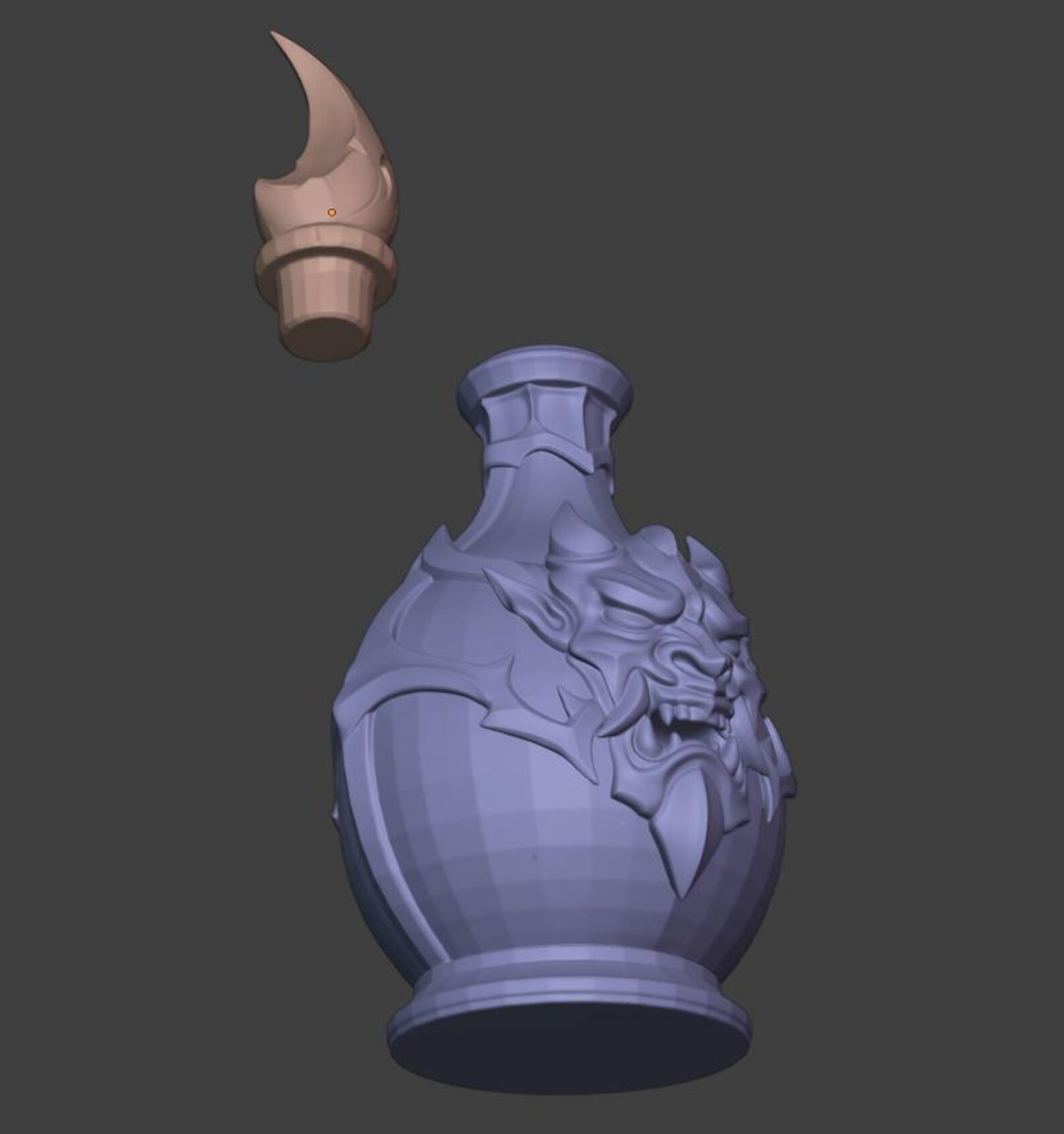 Yokai Oni Potion Bottle - Japanese Demon Flask thumbnail 8