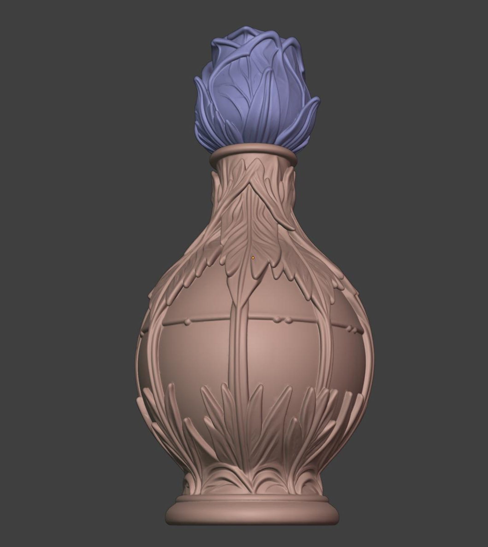 Black Rose Potion Bottle / Gothic Fantasy Decor Vase thumbnail 10