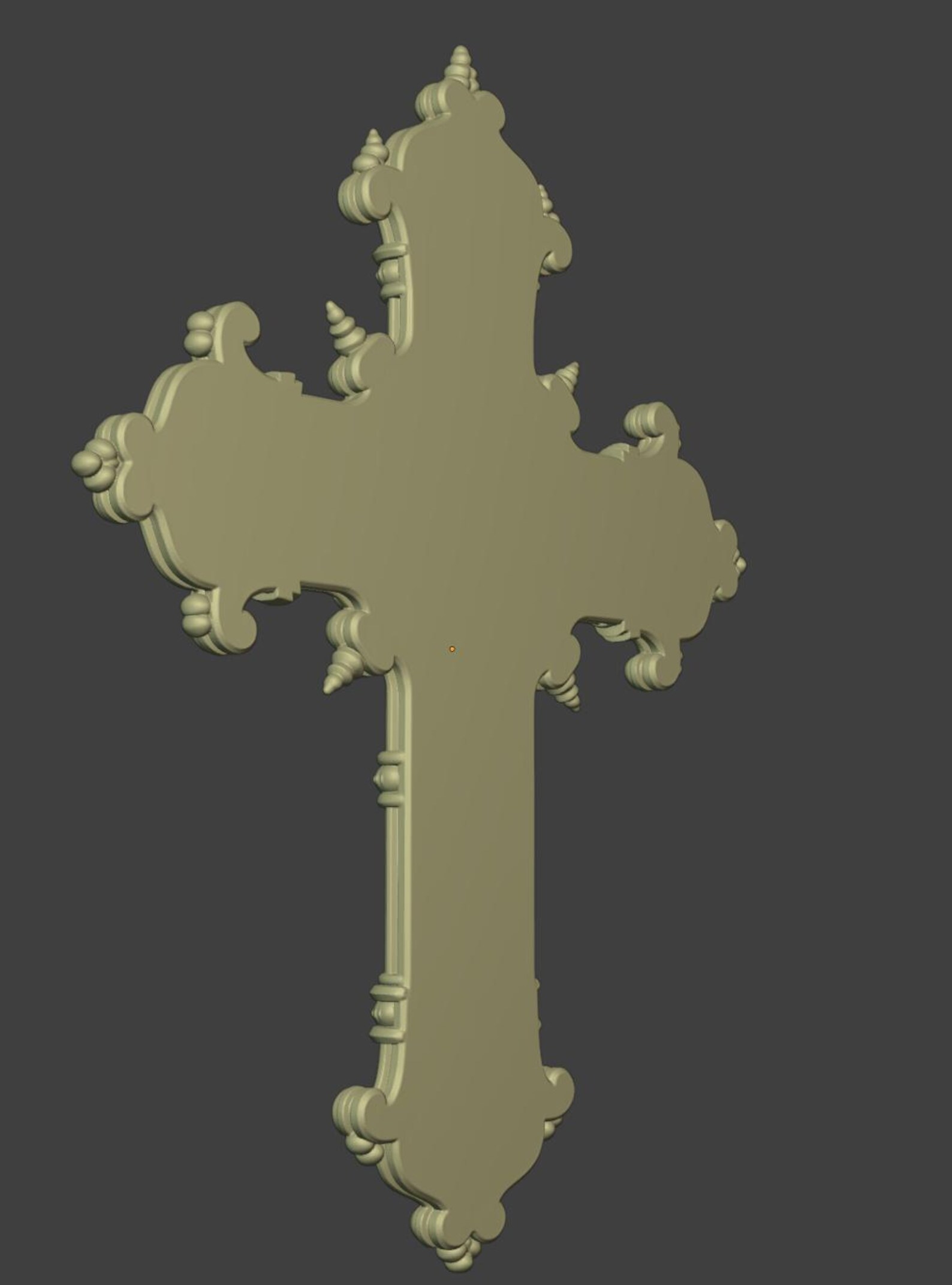 Gothic ornamental cross - Decorative wall art thumbnail 5