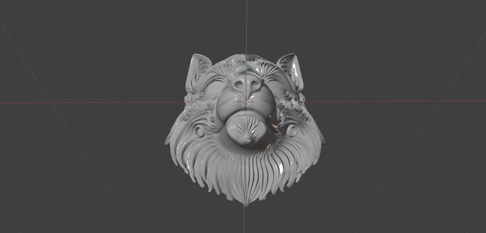 Celtic wolf wall mount - Decorative wolf head thumbnail 6