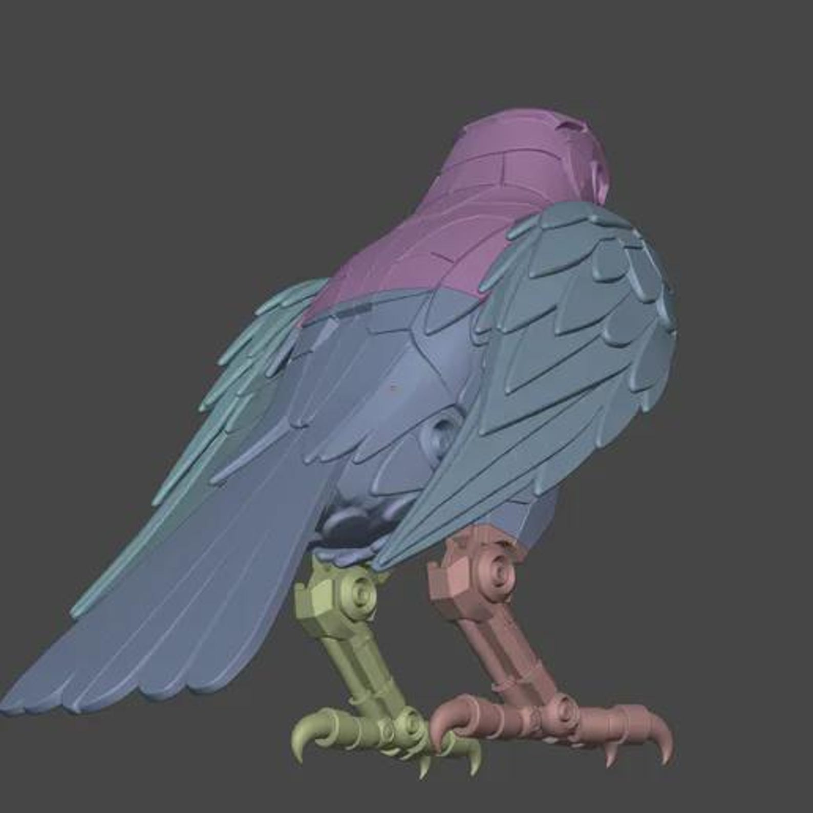 Mechanical Falcon, Futuristic Robot Bird thumbnail 10