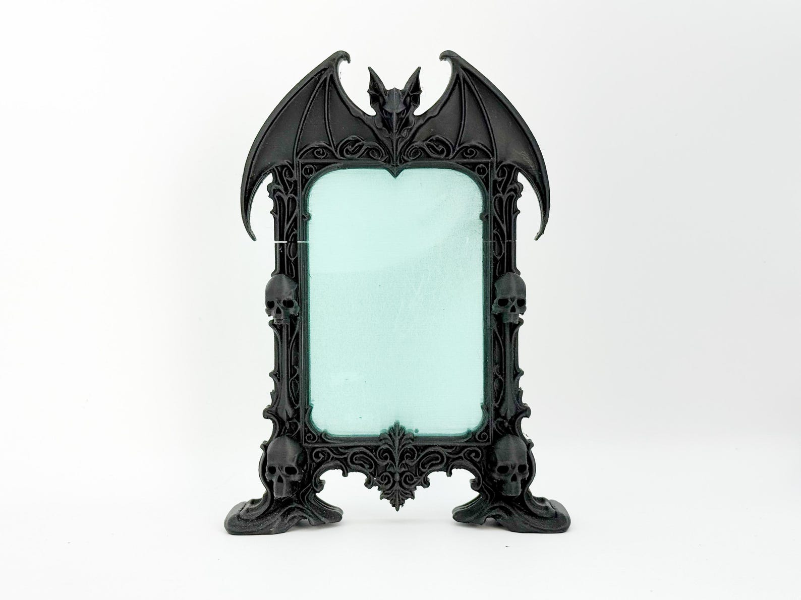 Gothic Bat Frame, Vampire Frame with Skulls thumbnail 2
