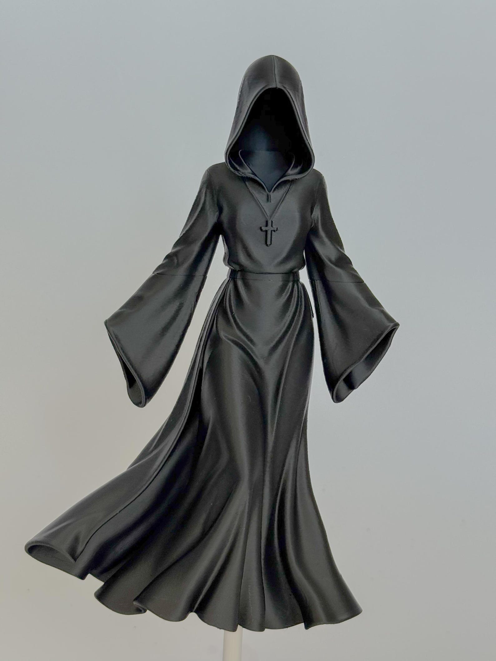 Floating Grim Reaper Lady Statue, Gothic decor thumbnail 2