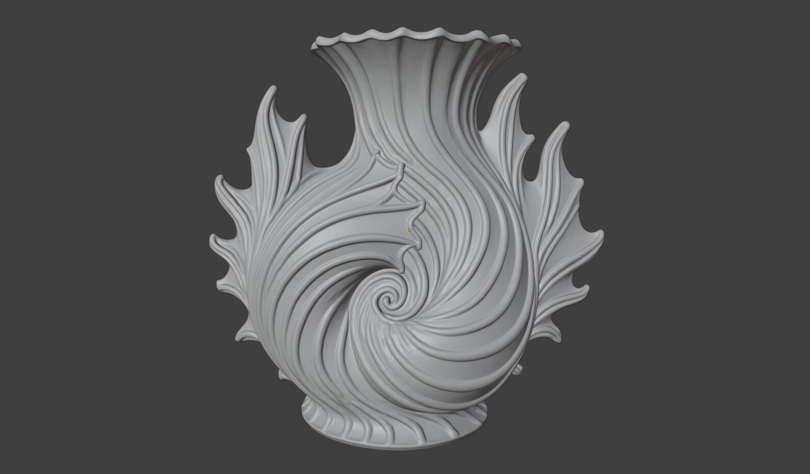 Seashell Spiral Vase, Ocean Coastal Decor Vase thumbnail 8