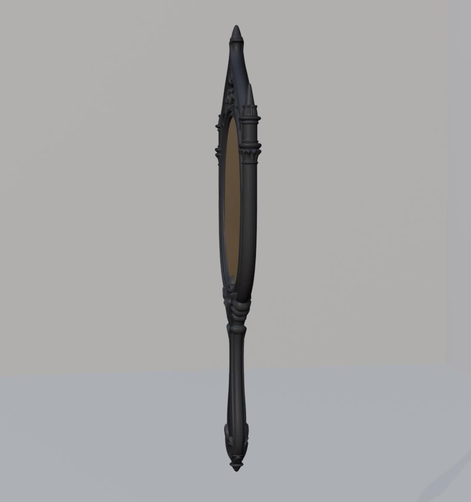 Gothic Cathedral Hand Mirror, Dark Fantasy Vanity Mirror thumbnail 8