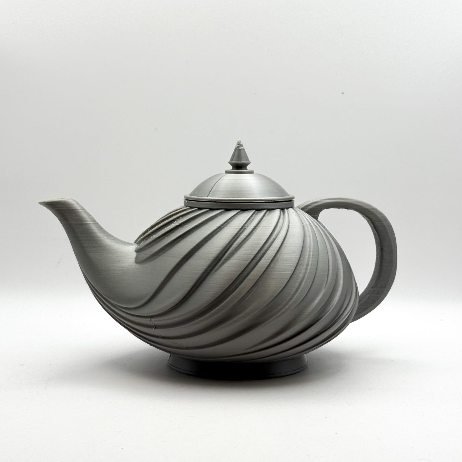 Art Deco Swirl Teapot, Decorative Home Object thumbnail 2