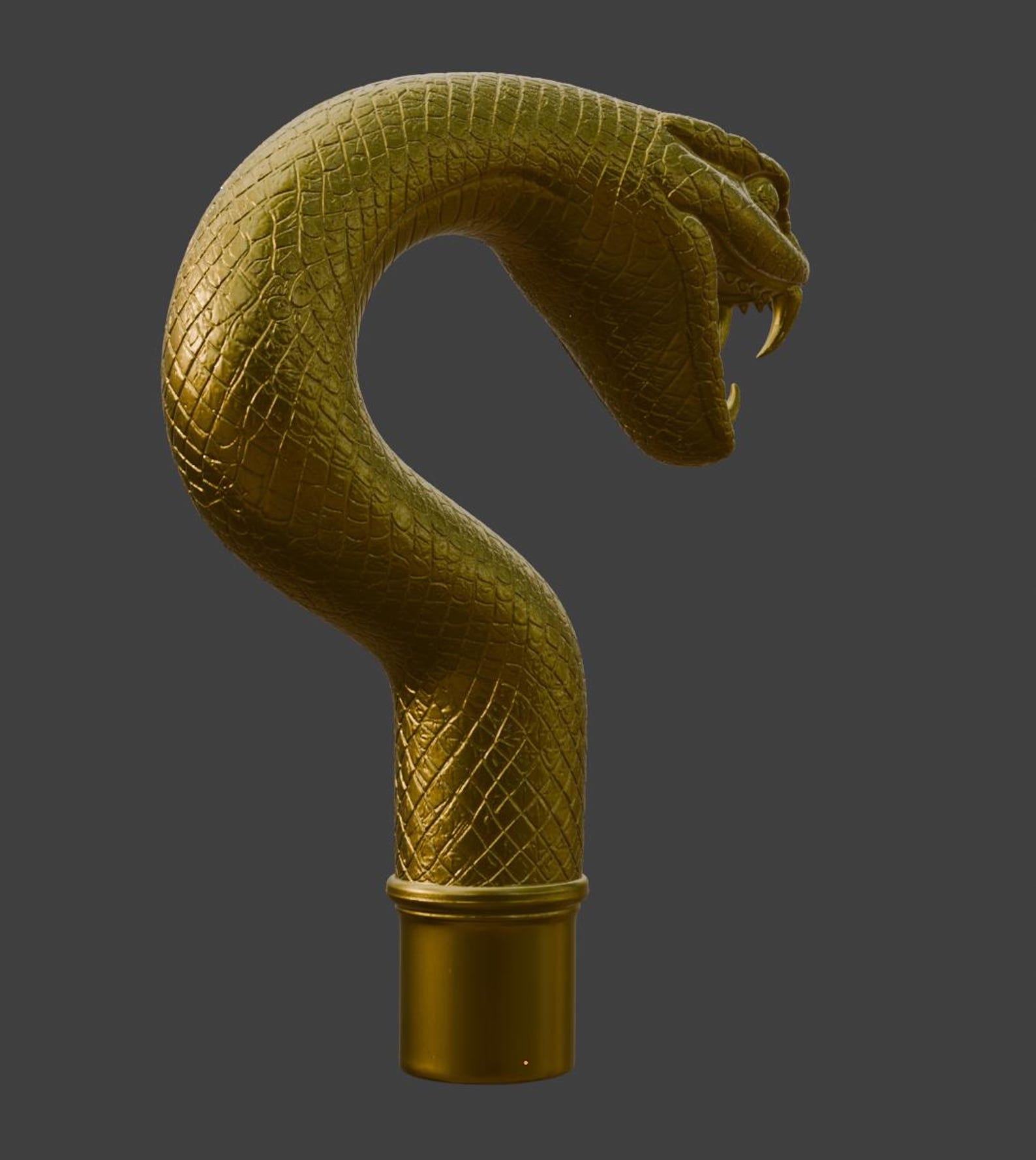 Cobra Cane Handle, Snake Walking Stick Top thumbnail 6