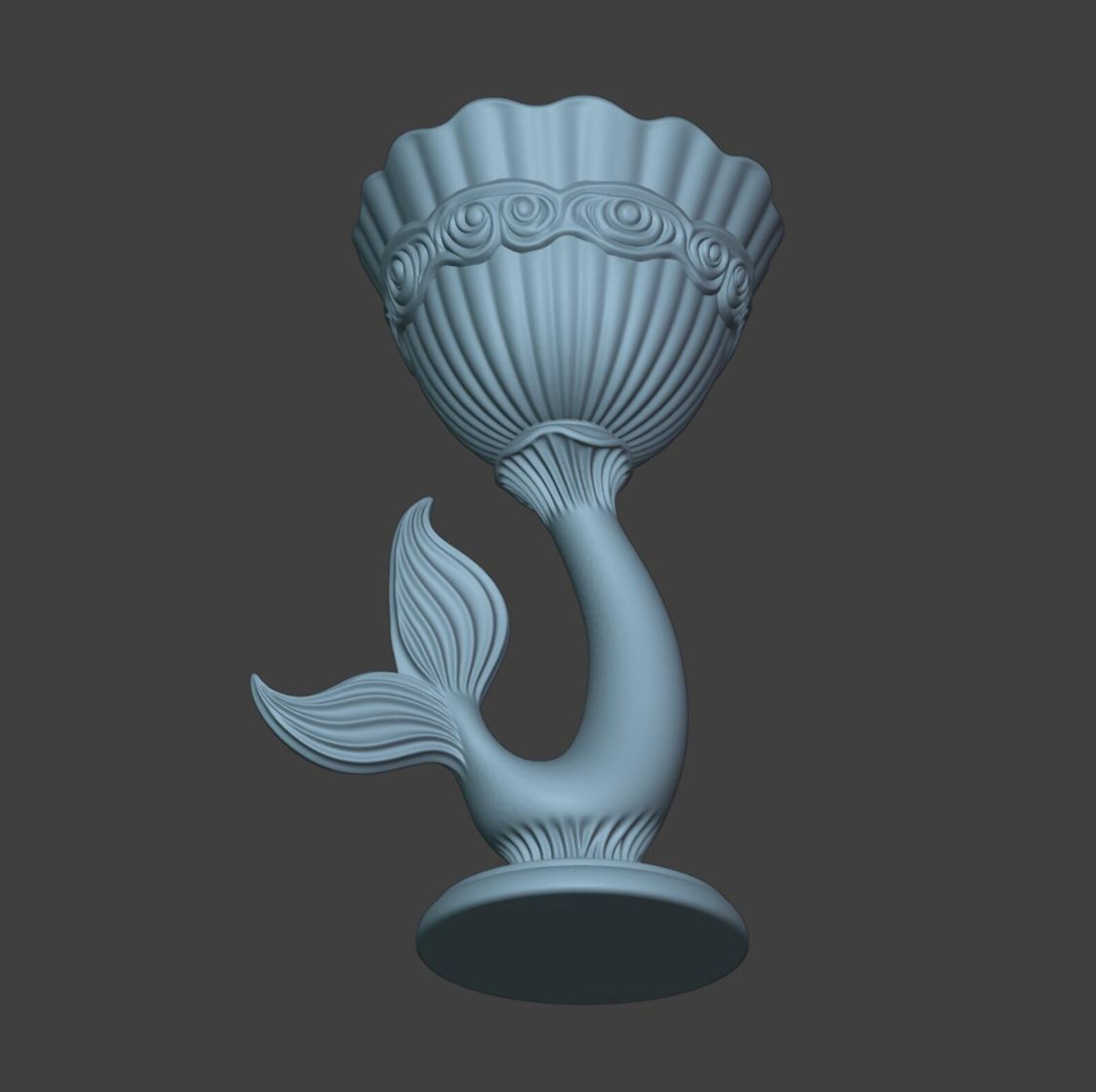 Mermaid Shell Chalice, Fantasy Ocean Goblet Decor thumbnail 9