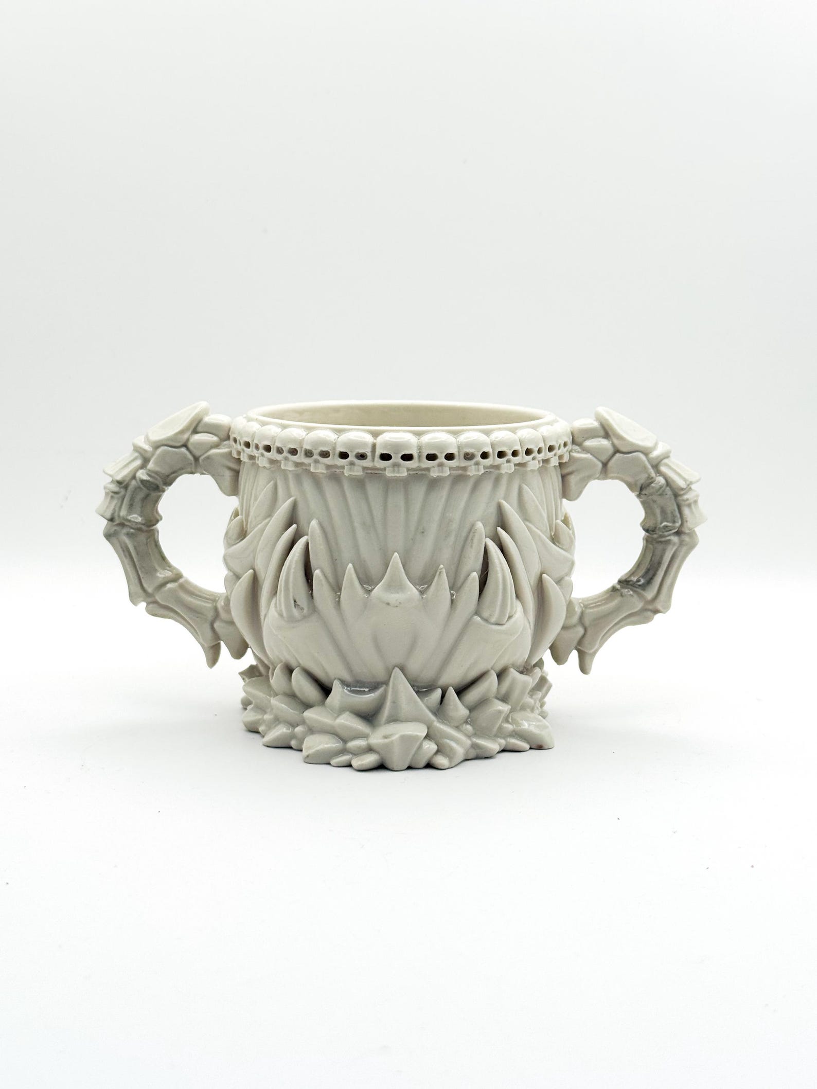 Gothic Skull Goblet, Dark Fantasy Chalice thumbnail 4