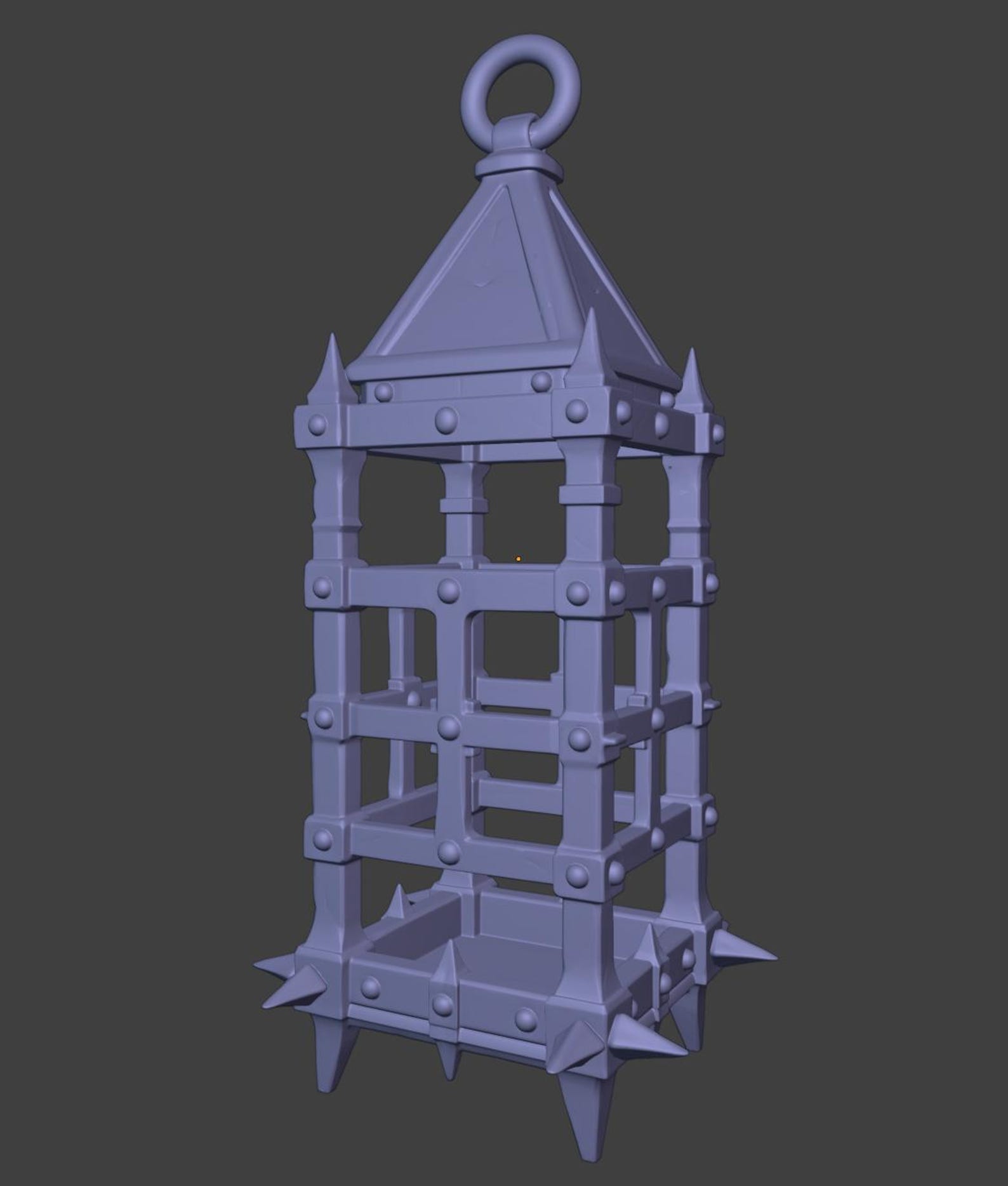 Medieval Lamp Cage - Gothic Lantern Cage Candle holder thumbnail 7