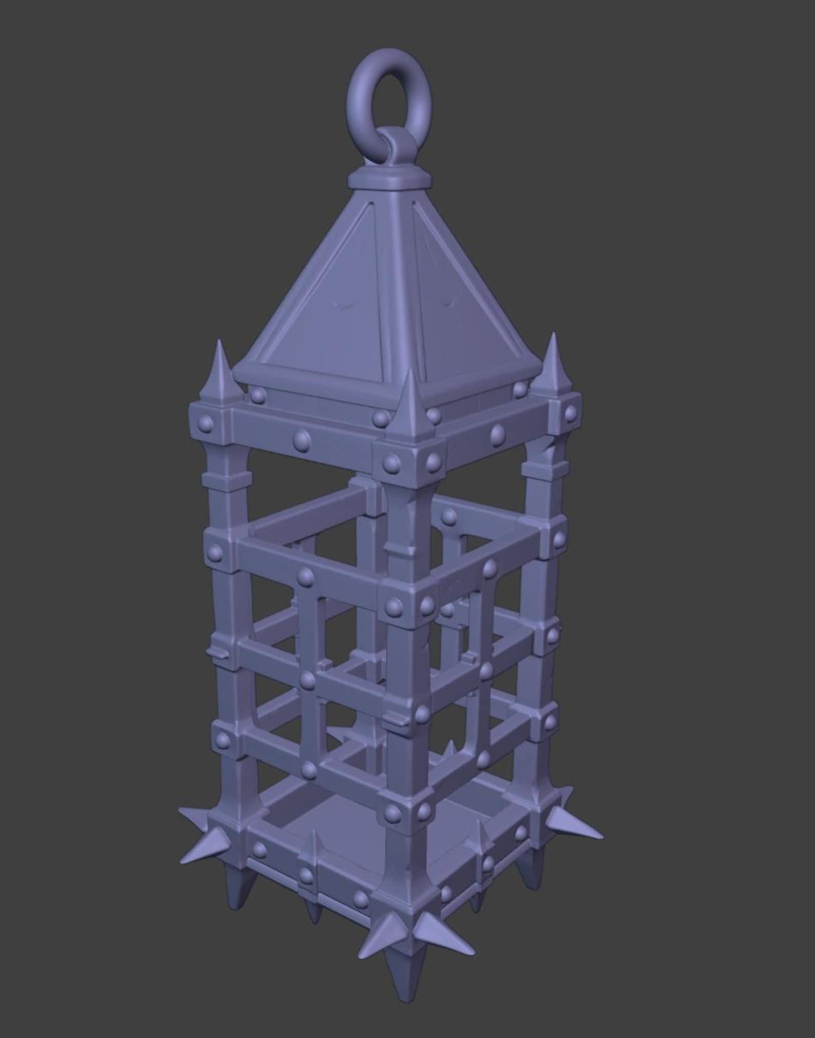 Medieval Lamp Cage - Gothic Lantern Cage Candle holder thumbnail 10