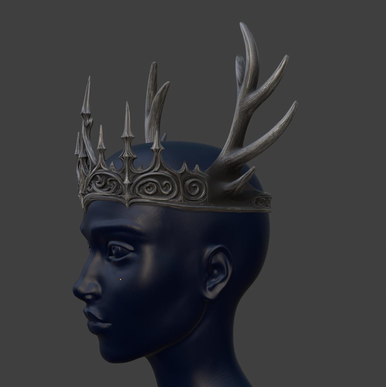 Gothic Antler Crown, Forest Witch Headpiece thumbnail 9