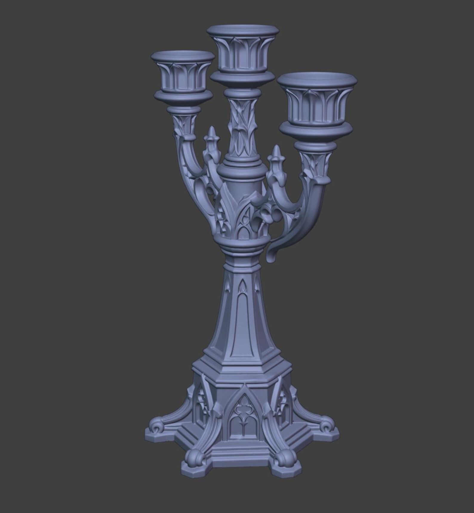 Gothic Candelabra, 3 Arm Candle Holder thumbnail 10