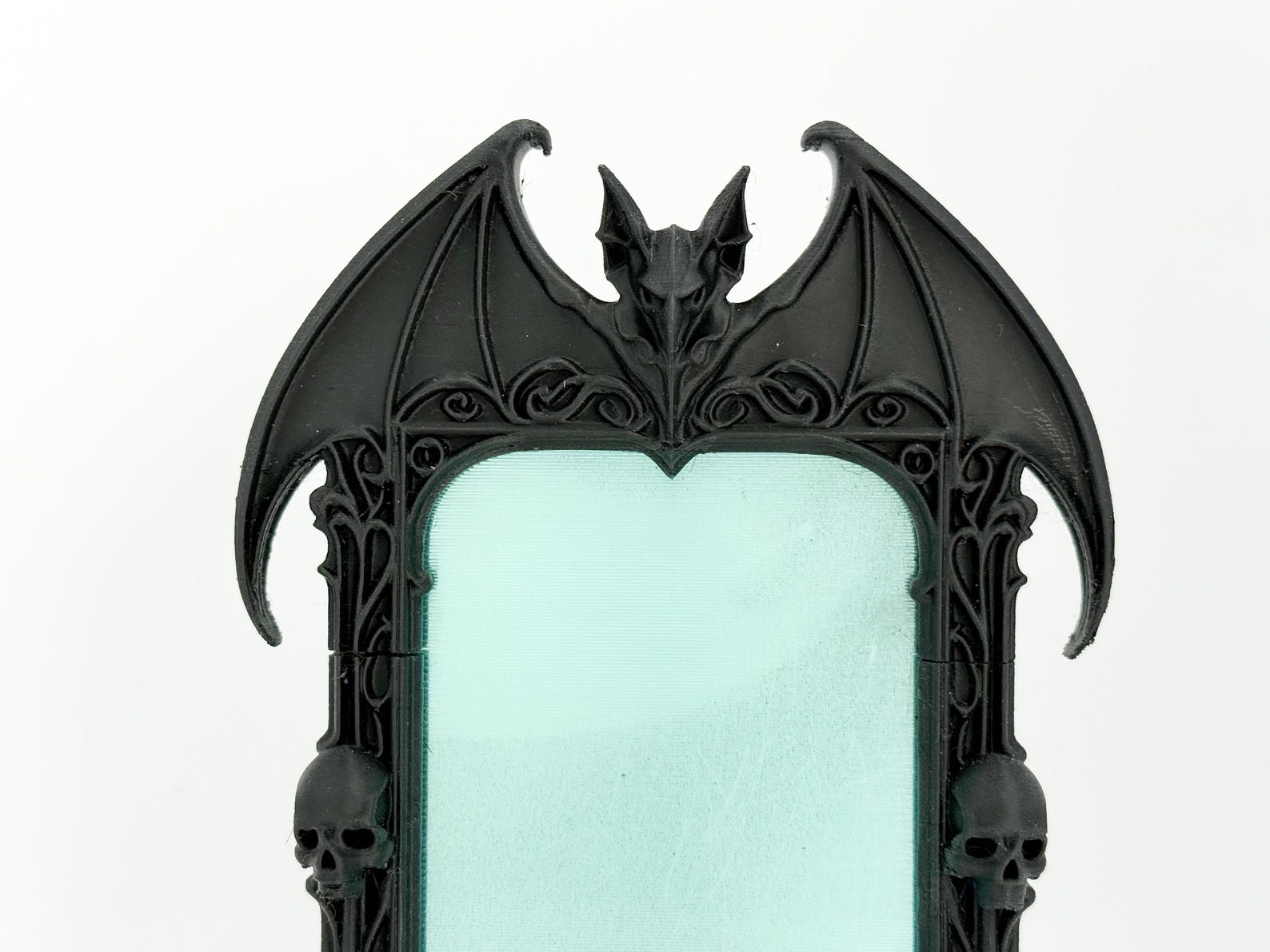 Gothic Bat Frame, Vampire Frame with Skulls thumbnail 3