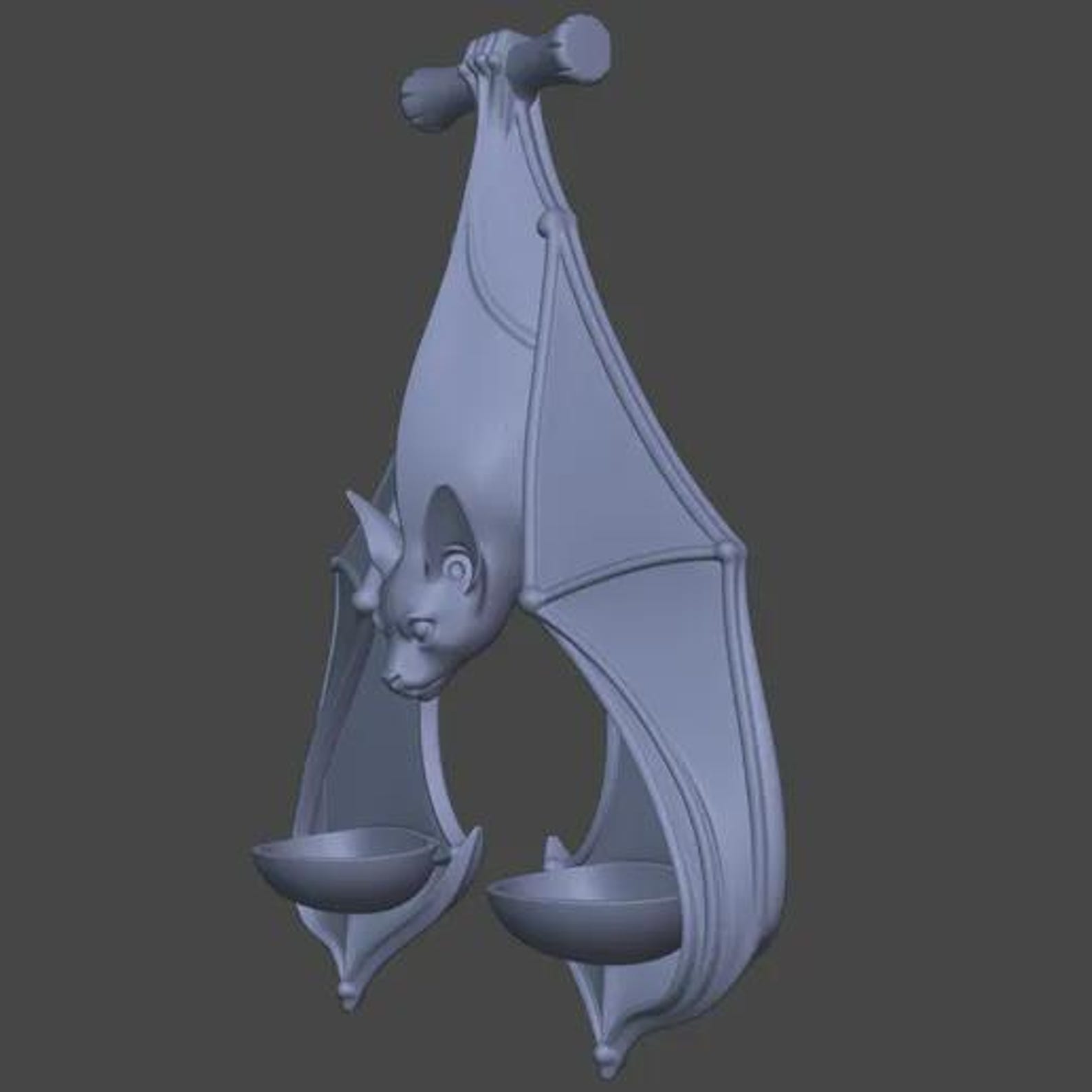 Bat Wall Sconce, Gothic Tealight Candle Holder thumbnail 10