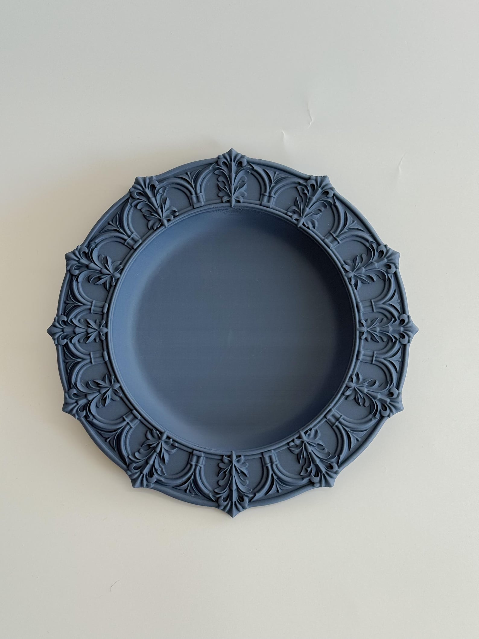 Gothic Ornate Wall Plate, Deep Decorative Tray