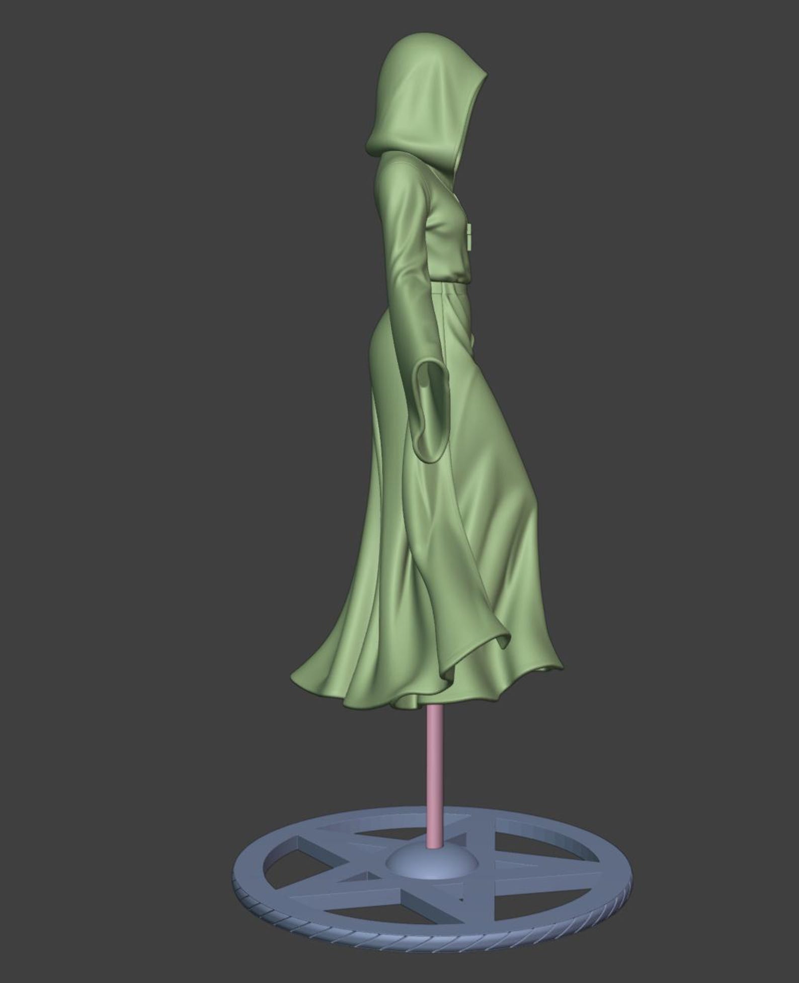 Floating Grim Reaper Lady Statue, Gothic decor thumbnail 8