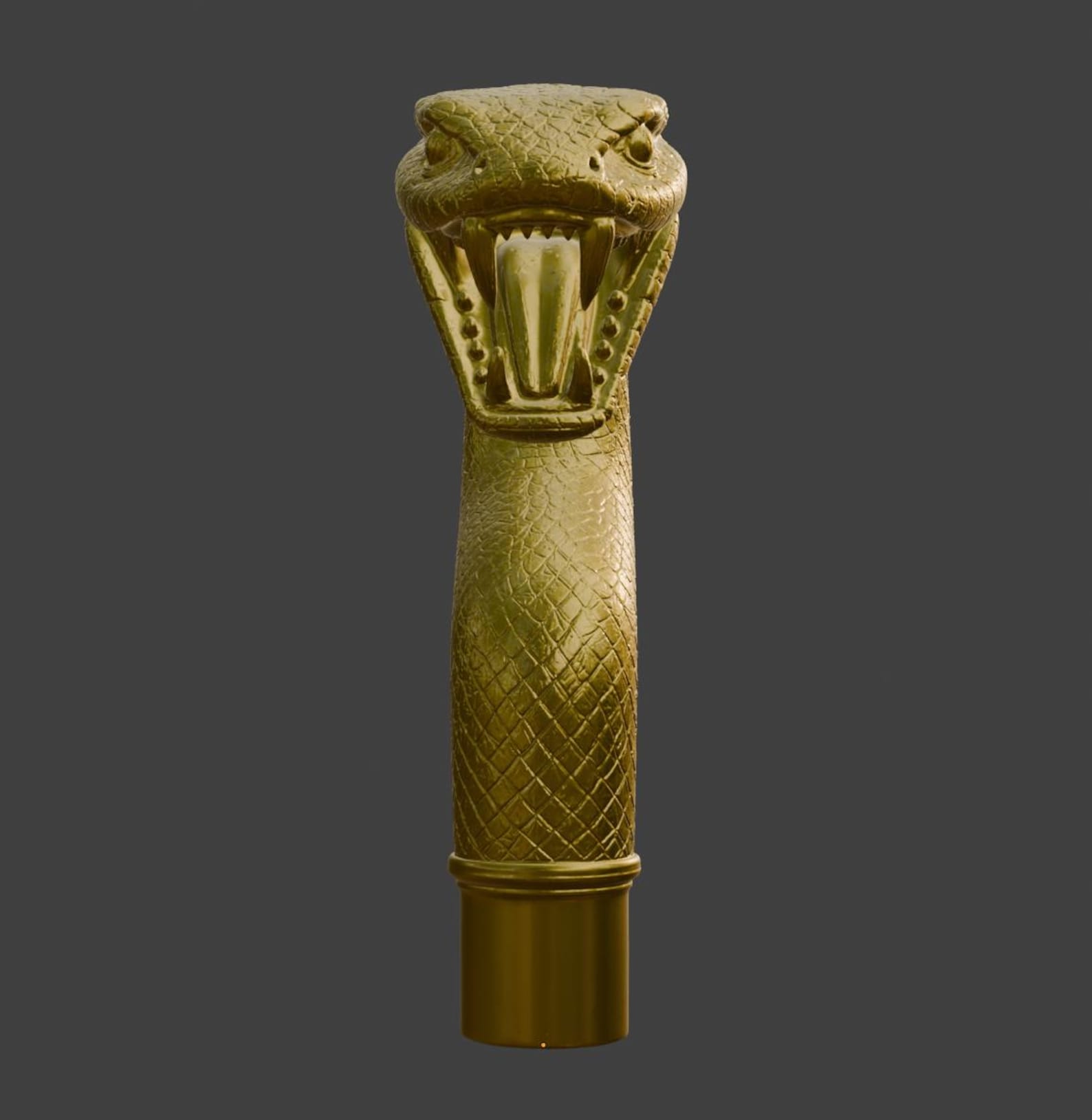 Cobra Cane Handle, Snake Walking Stick Top thumbnail 7
