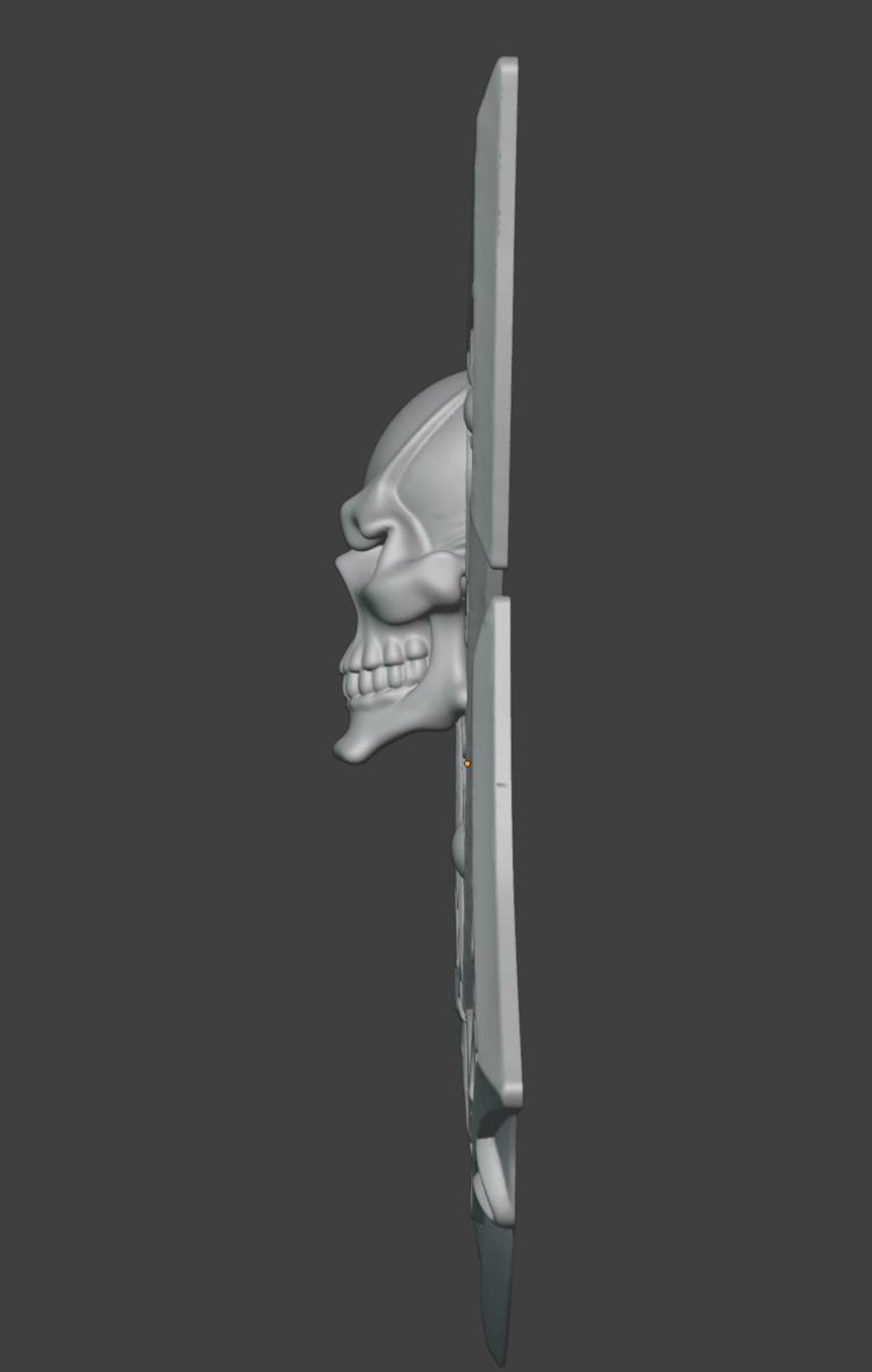 Dark fantasy Skull Emblem - Gothic book cover ornament thumbnail 6