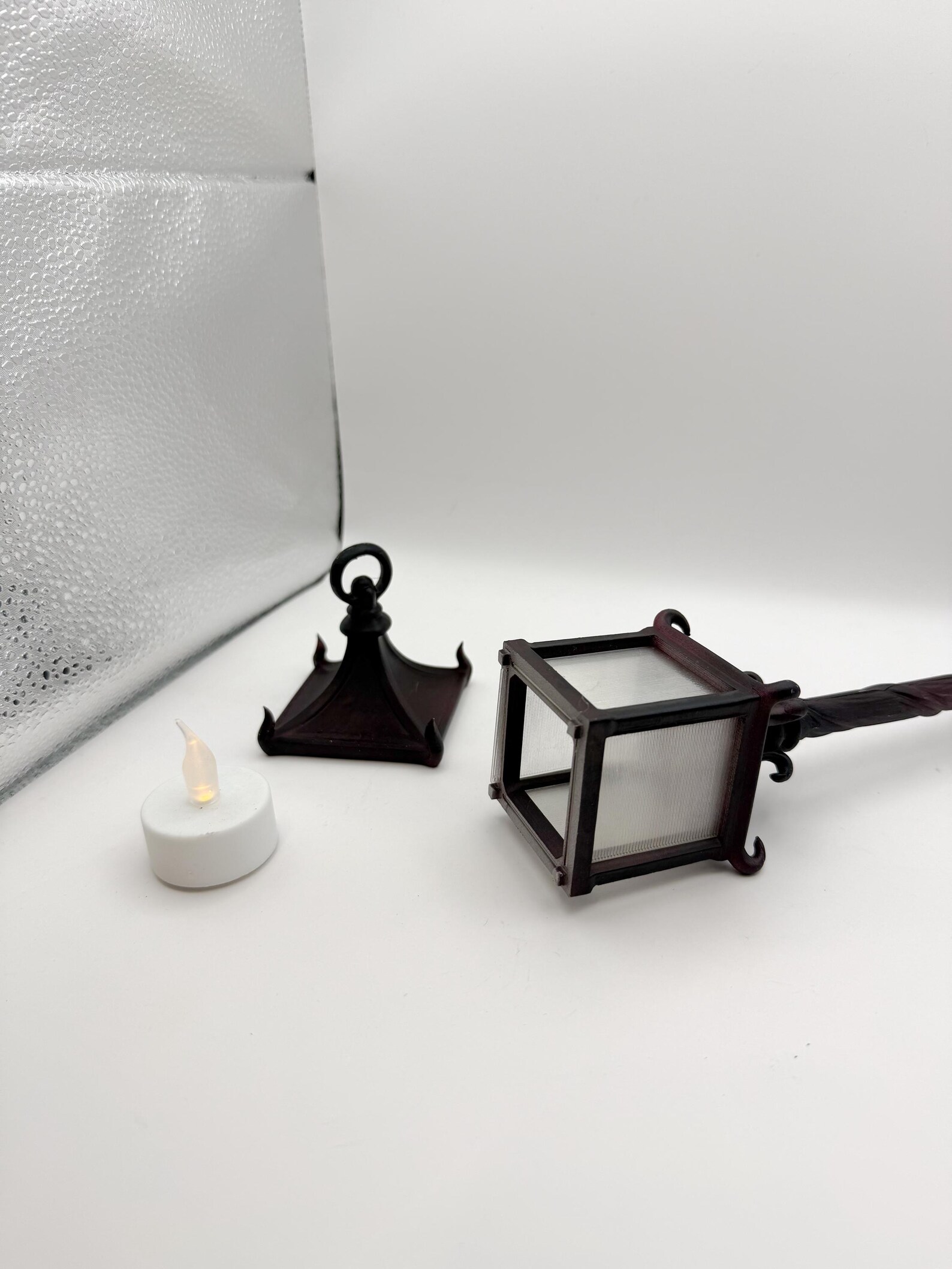 Gothic Handheld Lantern, Tealight Candle Holder, Witch Decor thumbnail 8
