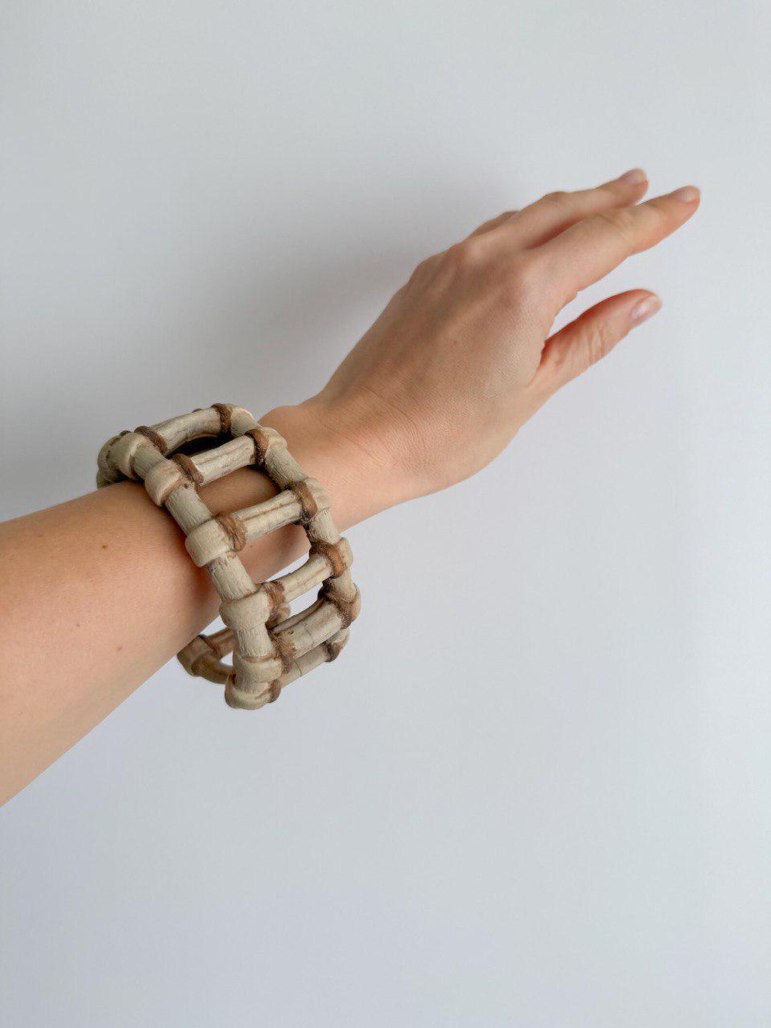 Bone Chain Bracelet - Gothic Bone Jewelry thumbnail 2