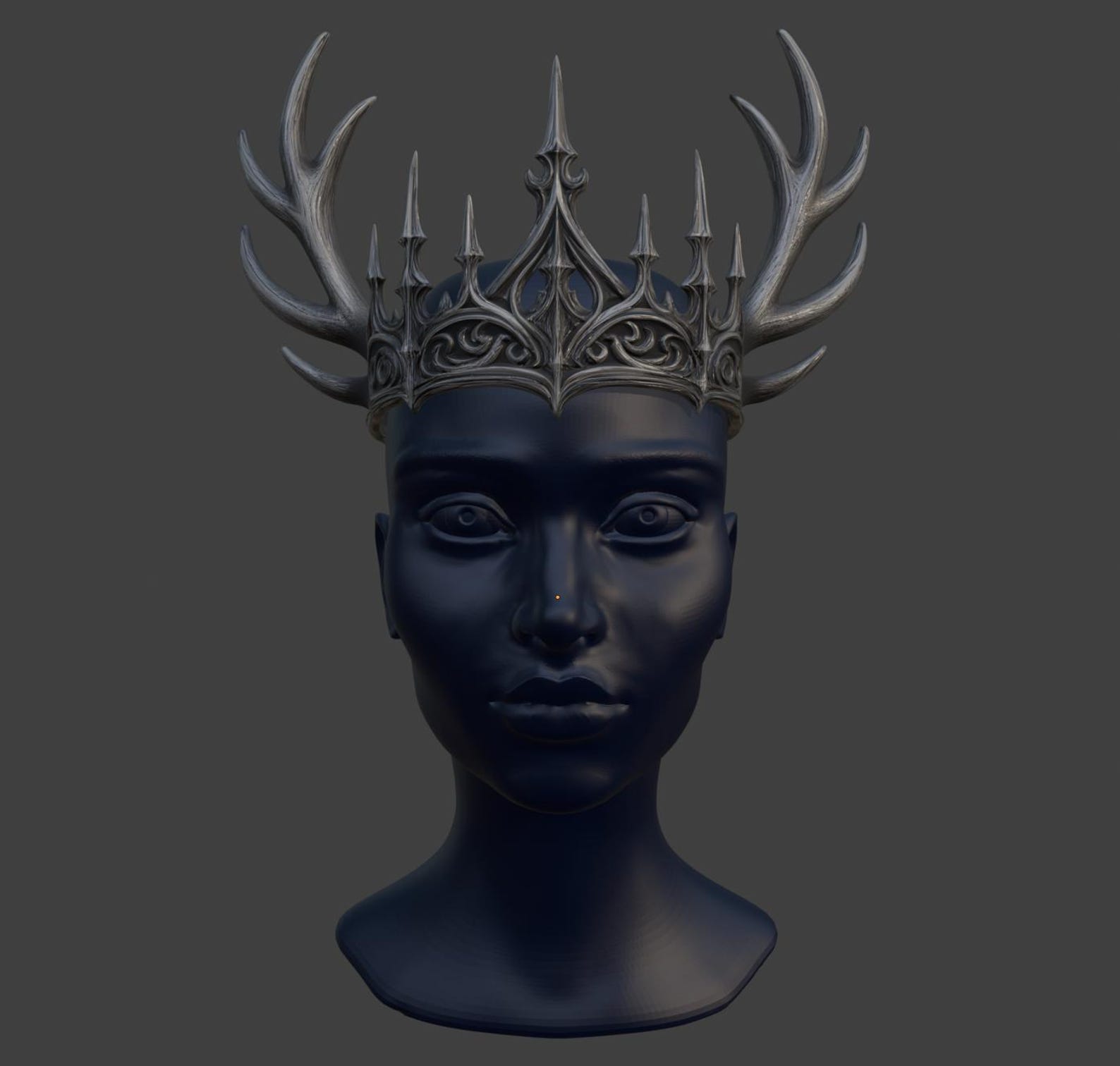 Gothic Antler Crown, Forest Witch Headpiece thumbnail 2