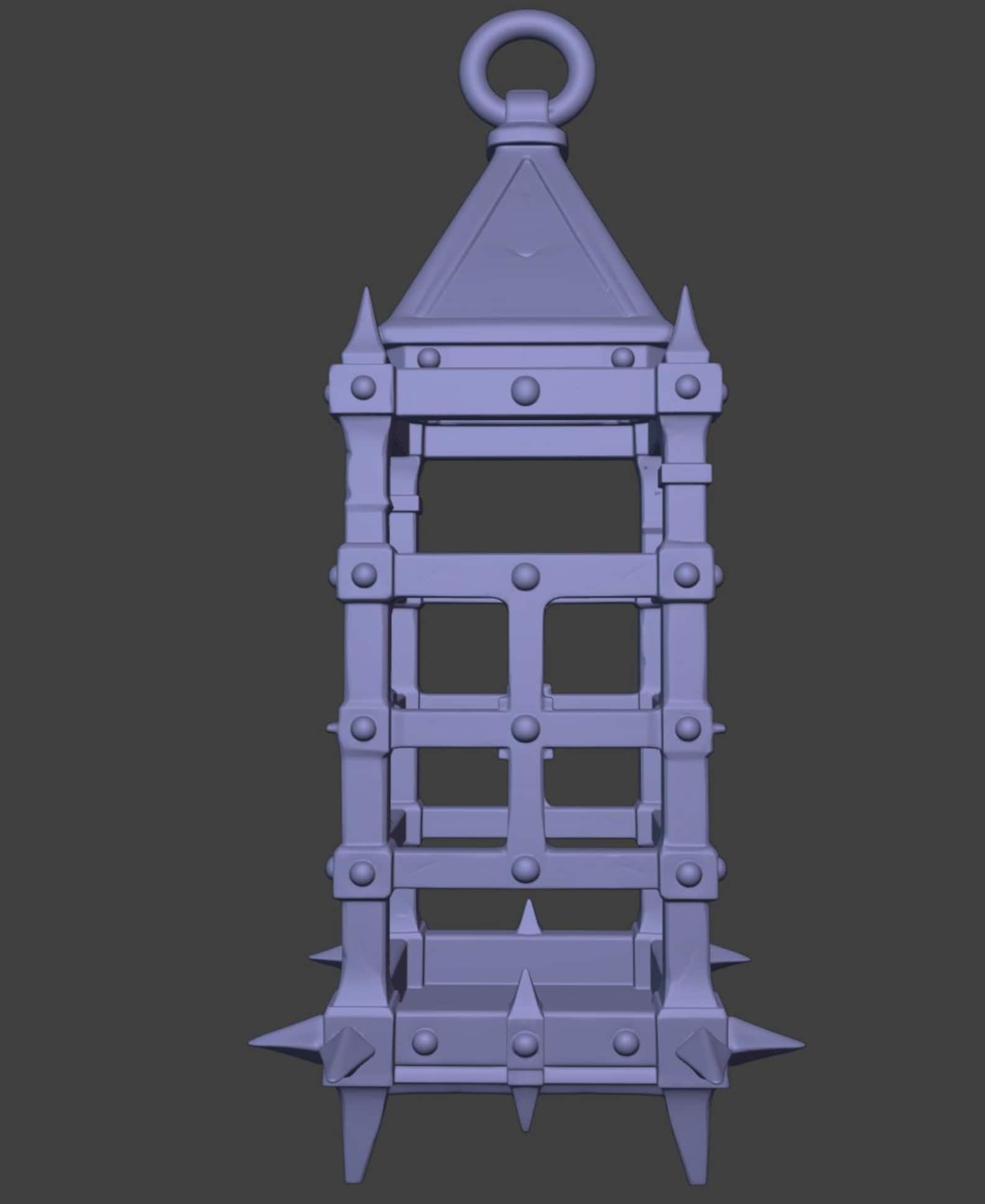 Medieval Lamp Cage - Gothic Lantern Cage Candle holder thumbnail 8