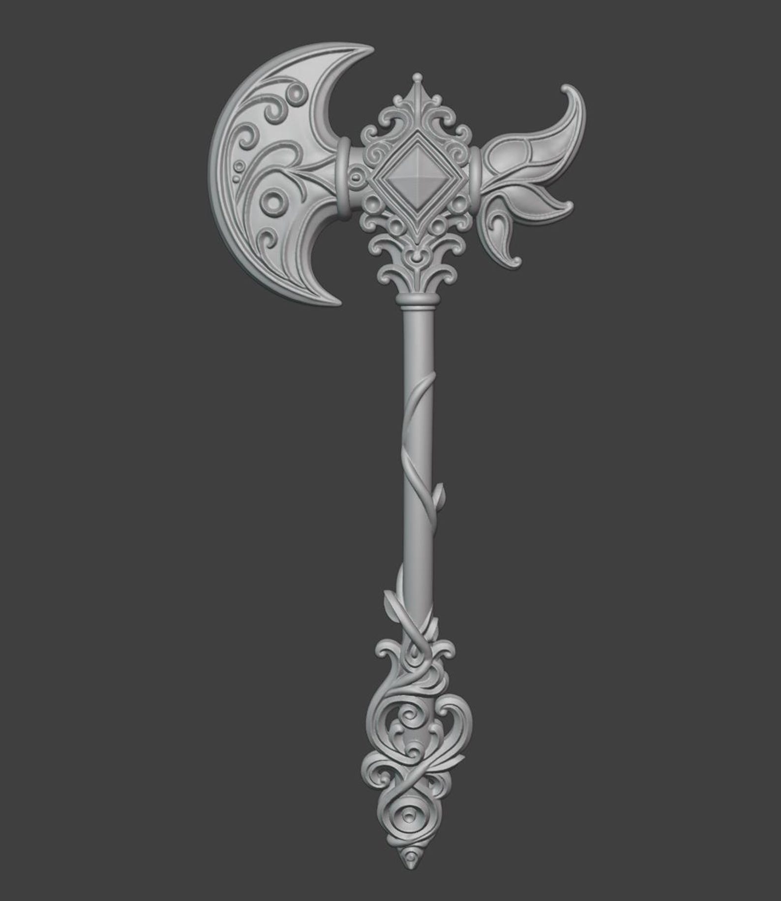 Magical Fae Mini Axe / Elf Fantasy Cosplay Weapon thumbnail 8