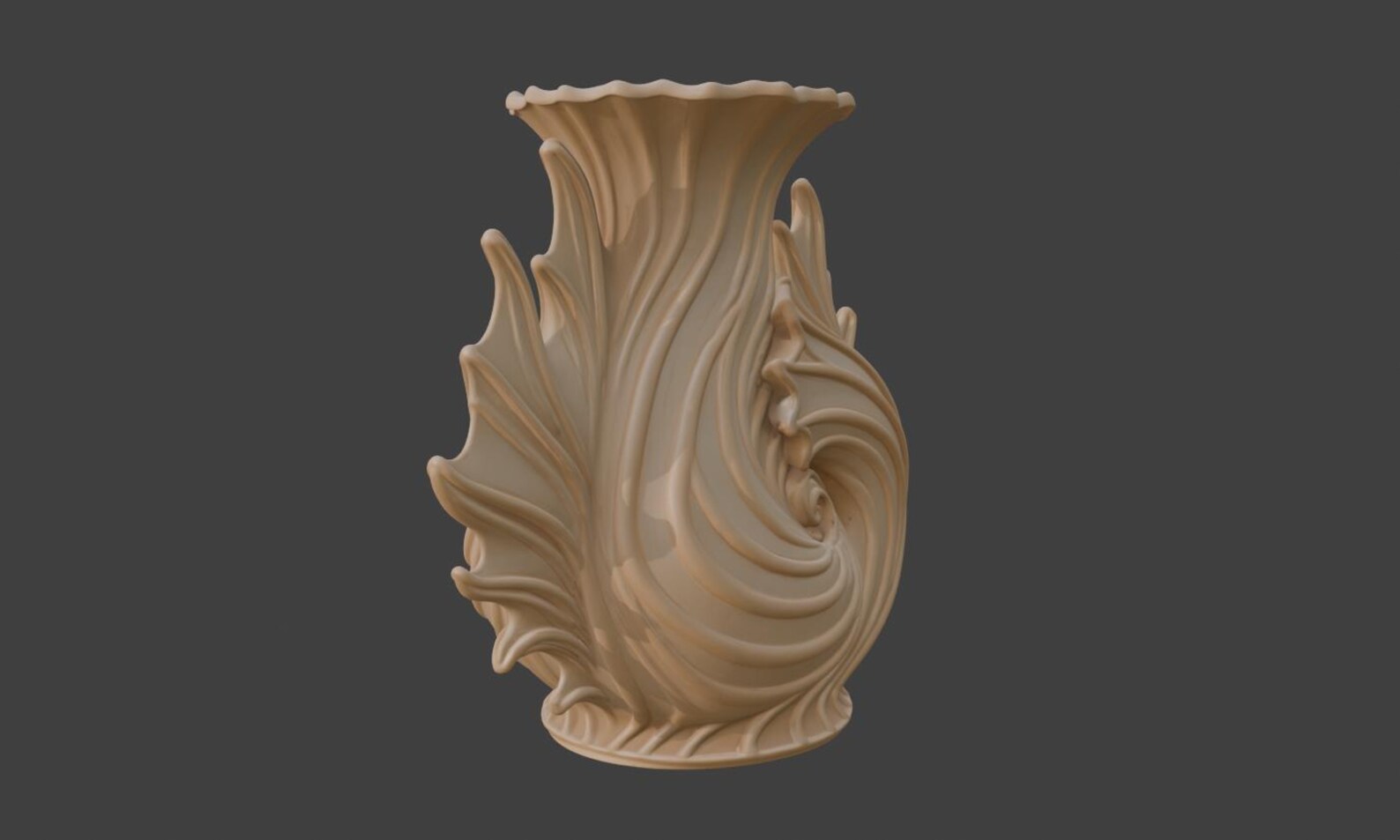 Seashell Spiral Vase, Ocean Coastal Decor Vase thumbnail 7