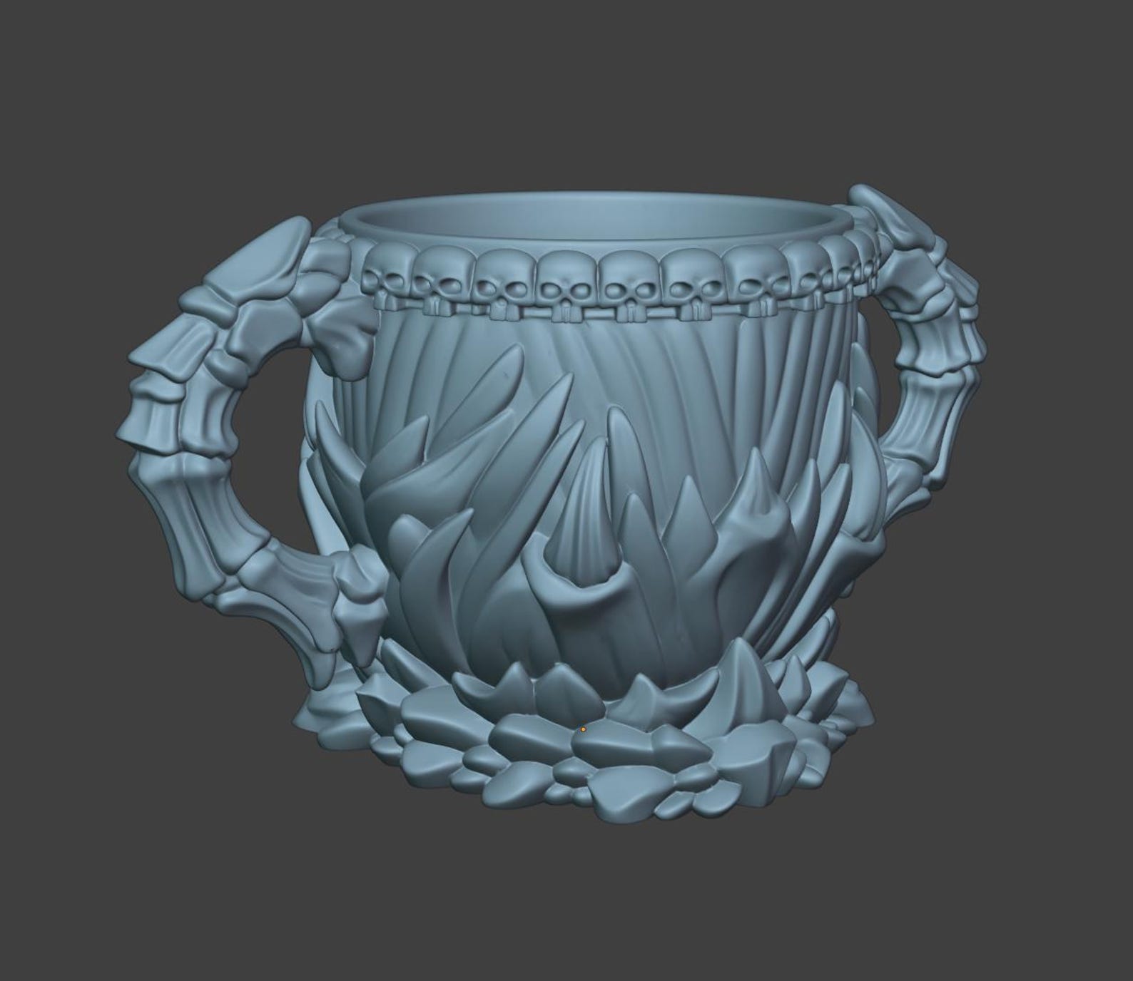 Gothic Skull Goblet, Dark Fantasy Chalice thumbnail 10