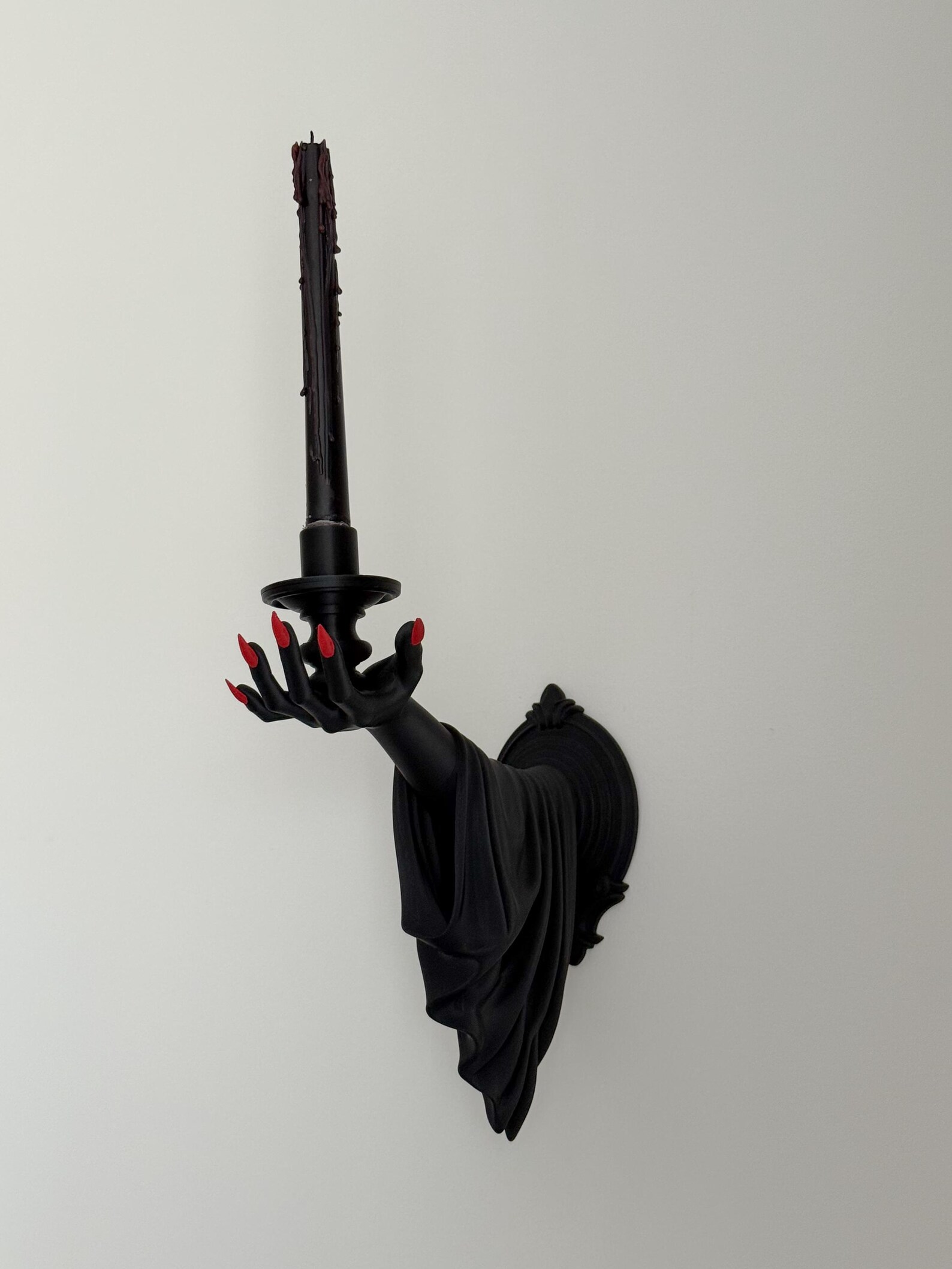 Vampire Hand Wall Candle Holder, Gothic Wall Sconce thumbnail 7