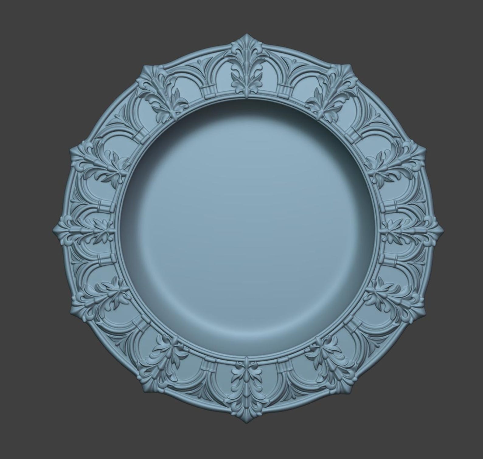 Gothic Ornate Wall Plate, Deep Decorative Tray thumbnail 7