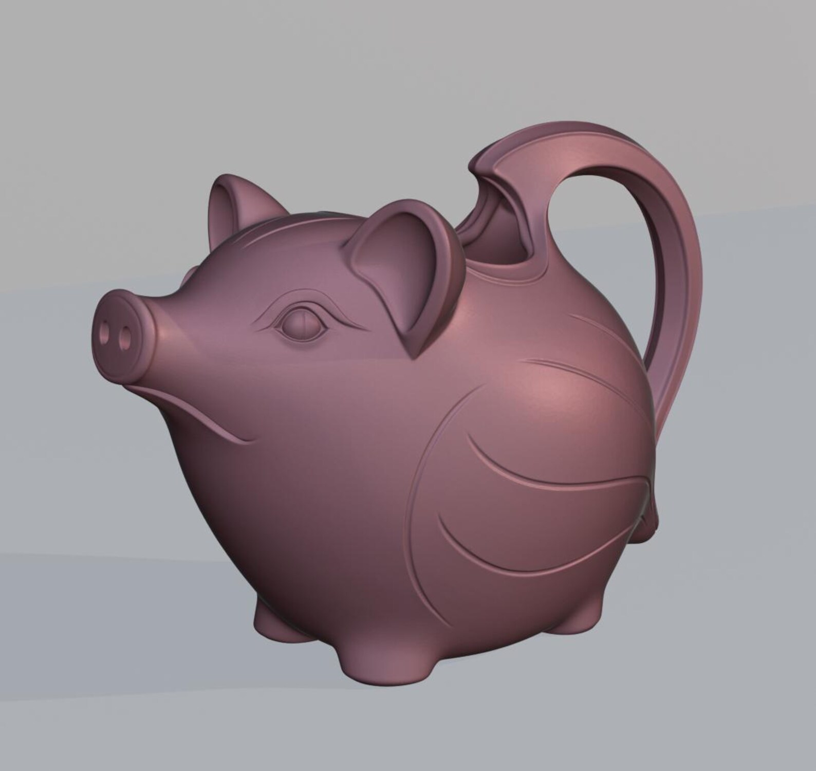 Pig Watering Can, Farm Animal Garden Accessory thumbnail 4