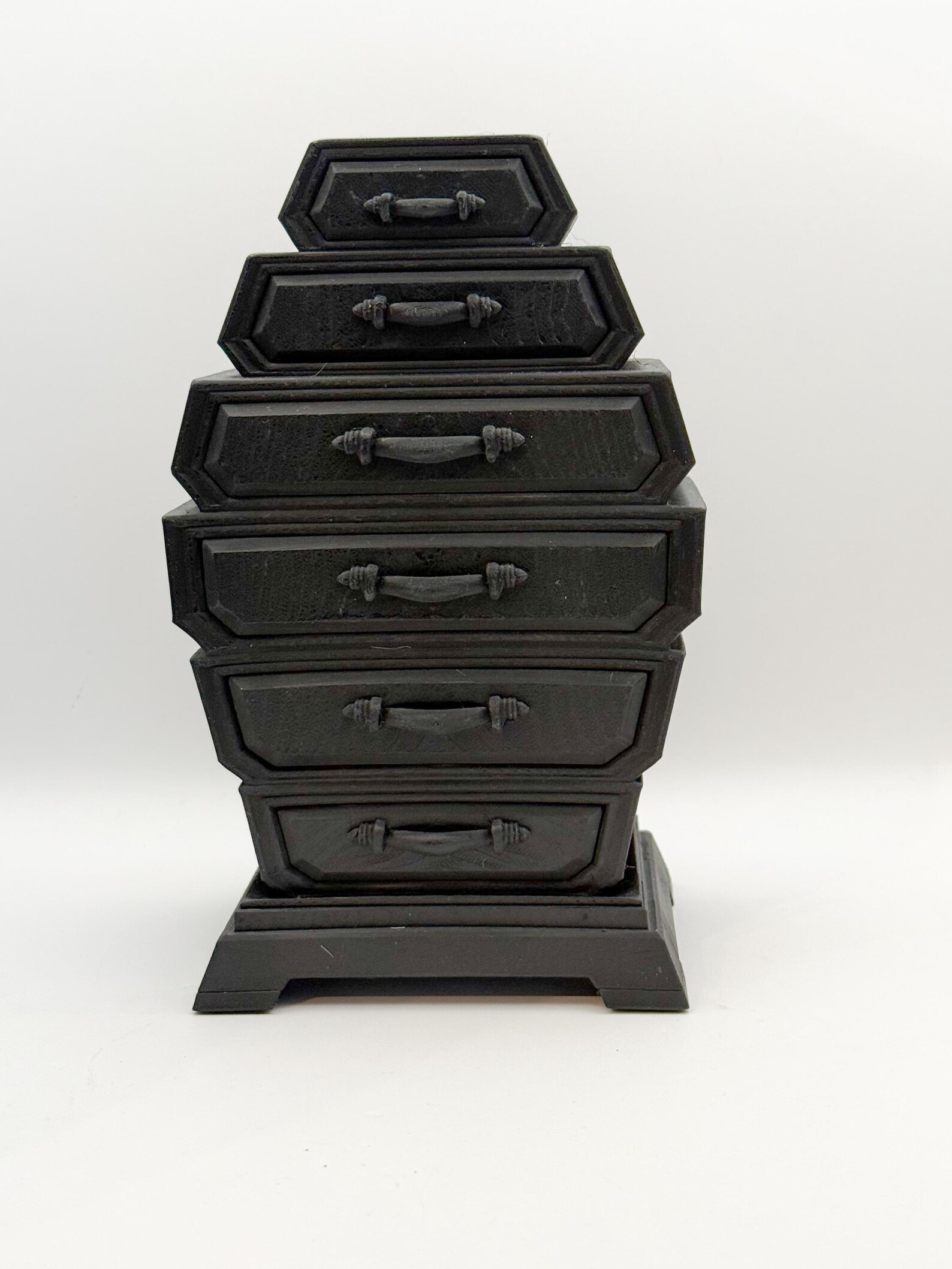 Mini Gothic Coffin Dresser, Functional Jewelry Box thumbnail 2
