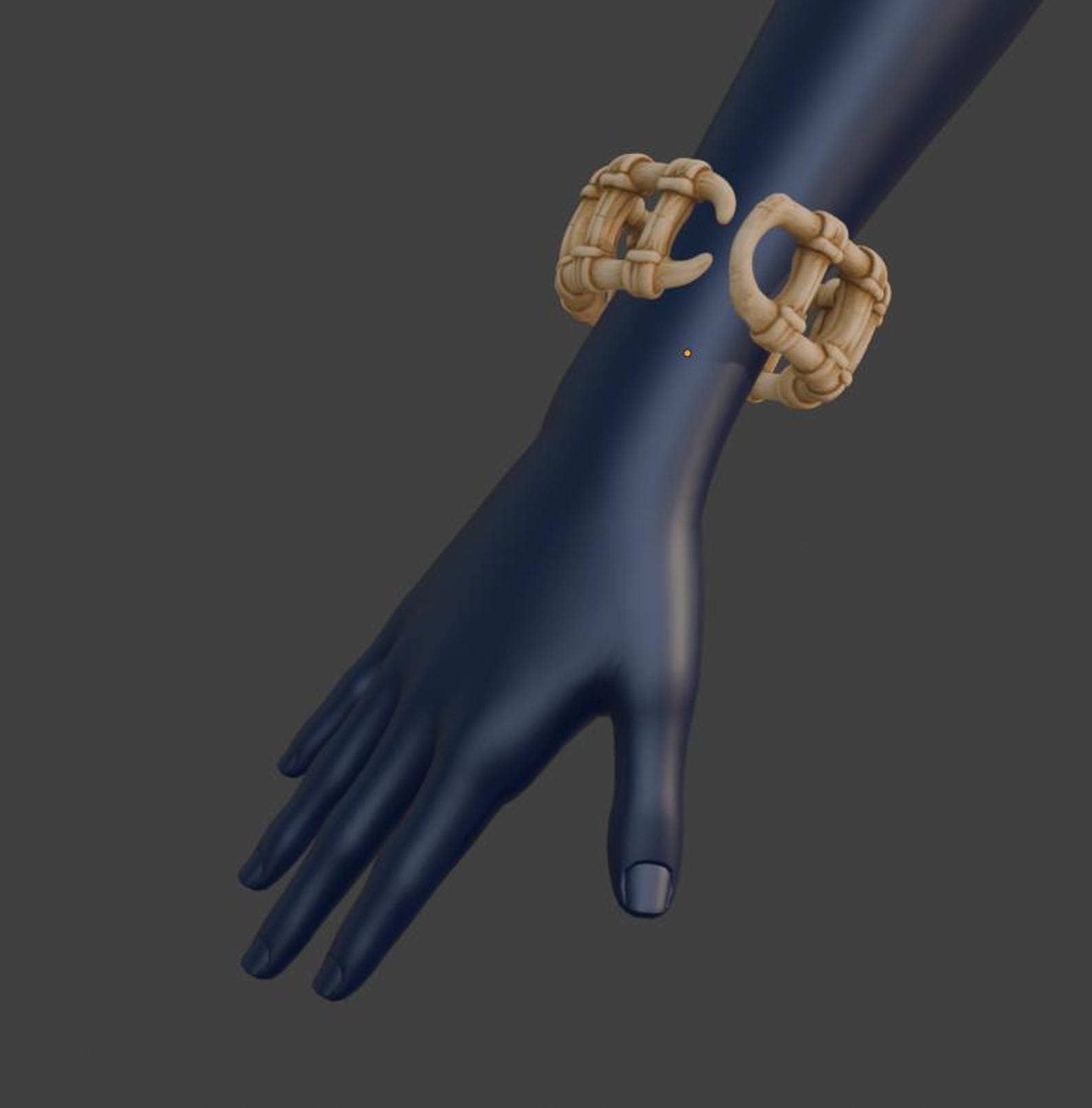 Bone Chain Bracelet - Gothic Bone Jewelry thumbnail 6