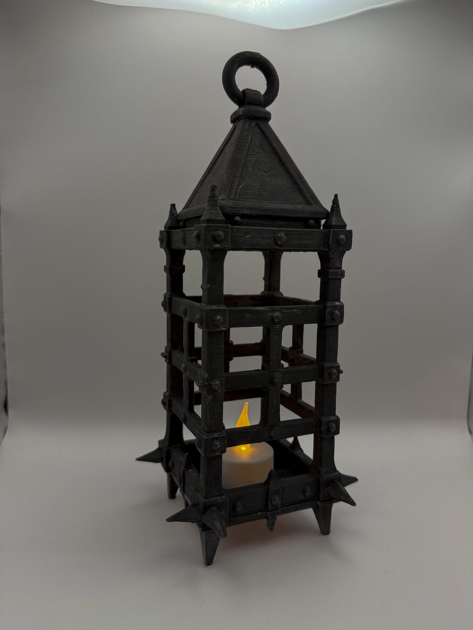 Medieval Lamp Cage - Gothic Lantern Cage Candle holder thumbnail 4