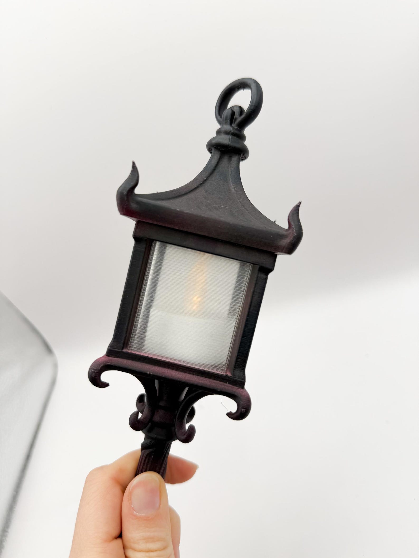 Gothic Handheld Lantern, Tealight Candle Holder, Witch Decor thumbnail 7