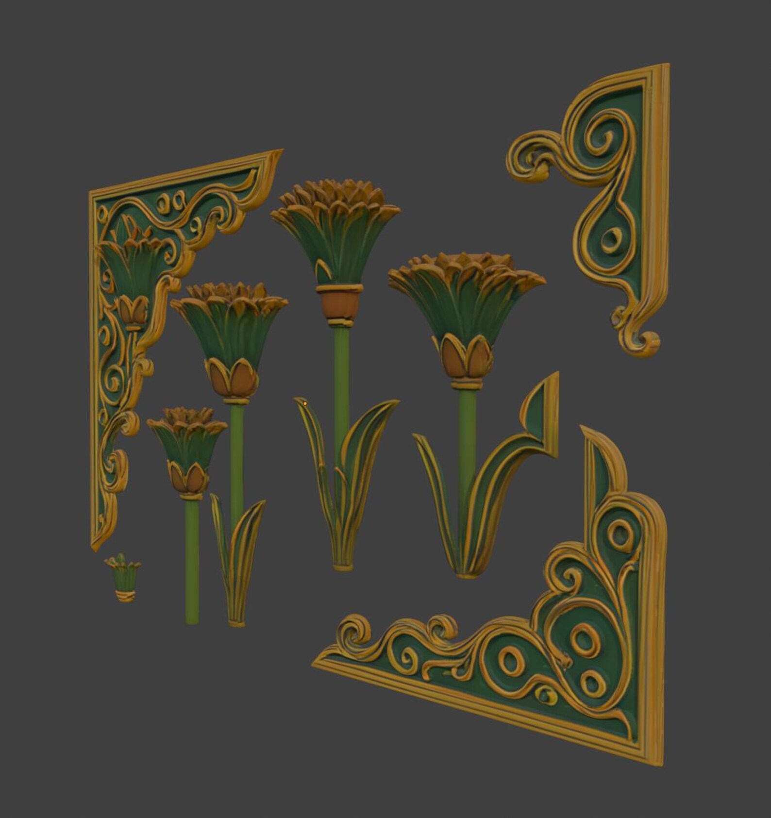 Egyptian Lotus Book Cover & Corner Set thumbnail 2