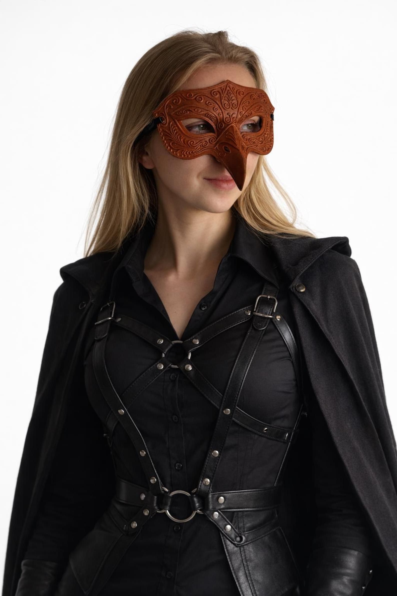 Carnival Bird Mask, Venetian Masquerade Plague Doctor Style