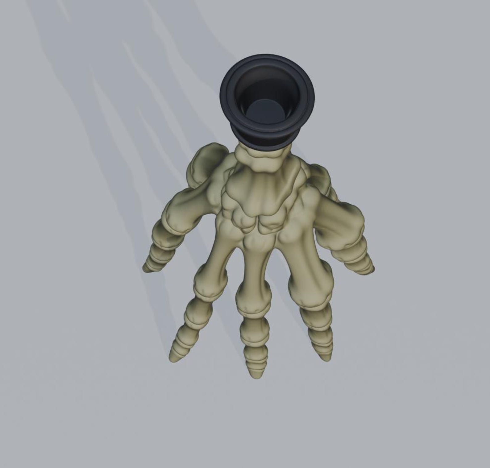 Skeleton Hand Candle Holder, Gothic Bone Candlestick Decor thumbnail 8